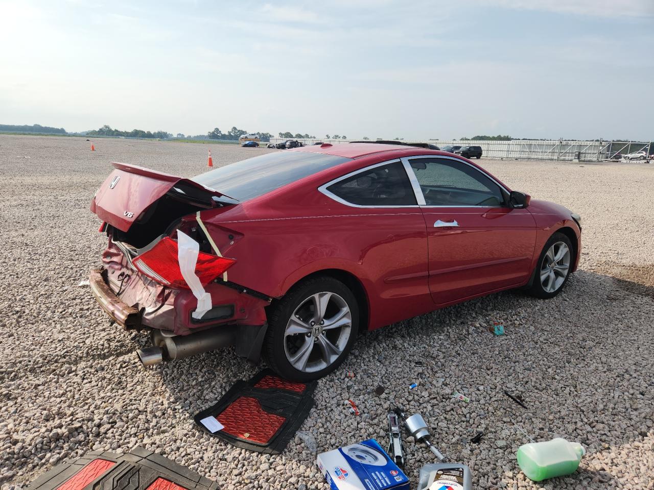2011 Honda Accord Exl Red vin: 1HGCS2B86BA003943