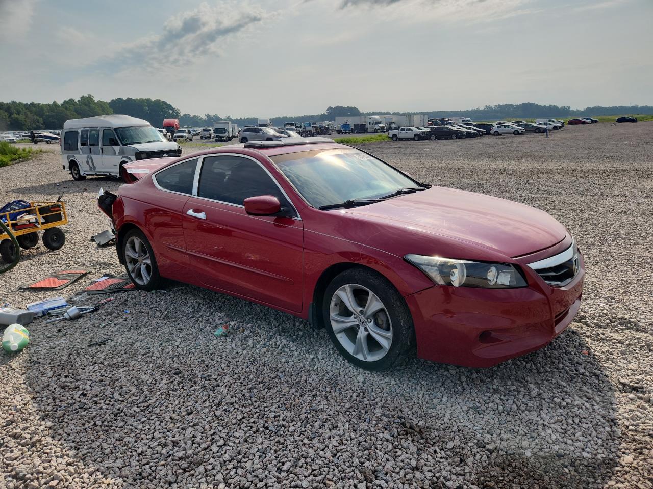 2011 Honda Accord Exl Red vin: 1HGCS2B86BA003943