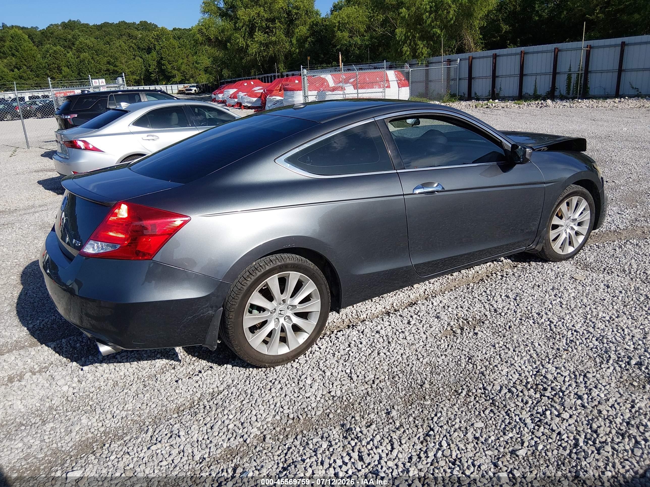 2012 Honda Accord 3.5 Ex-l Gray vin: 1HGCS2B86CA000946