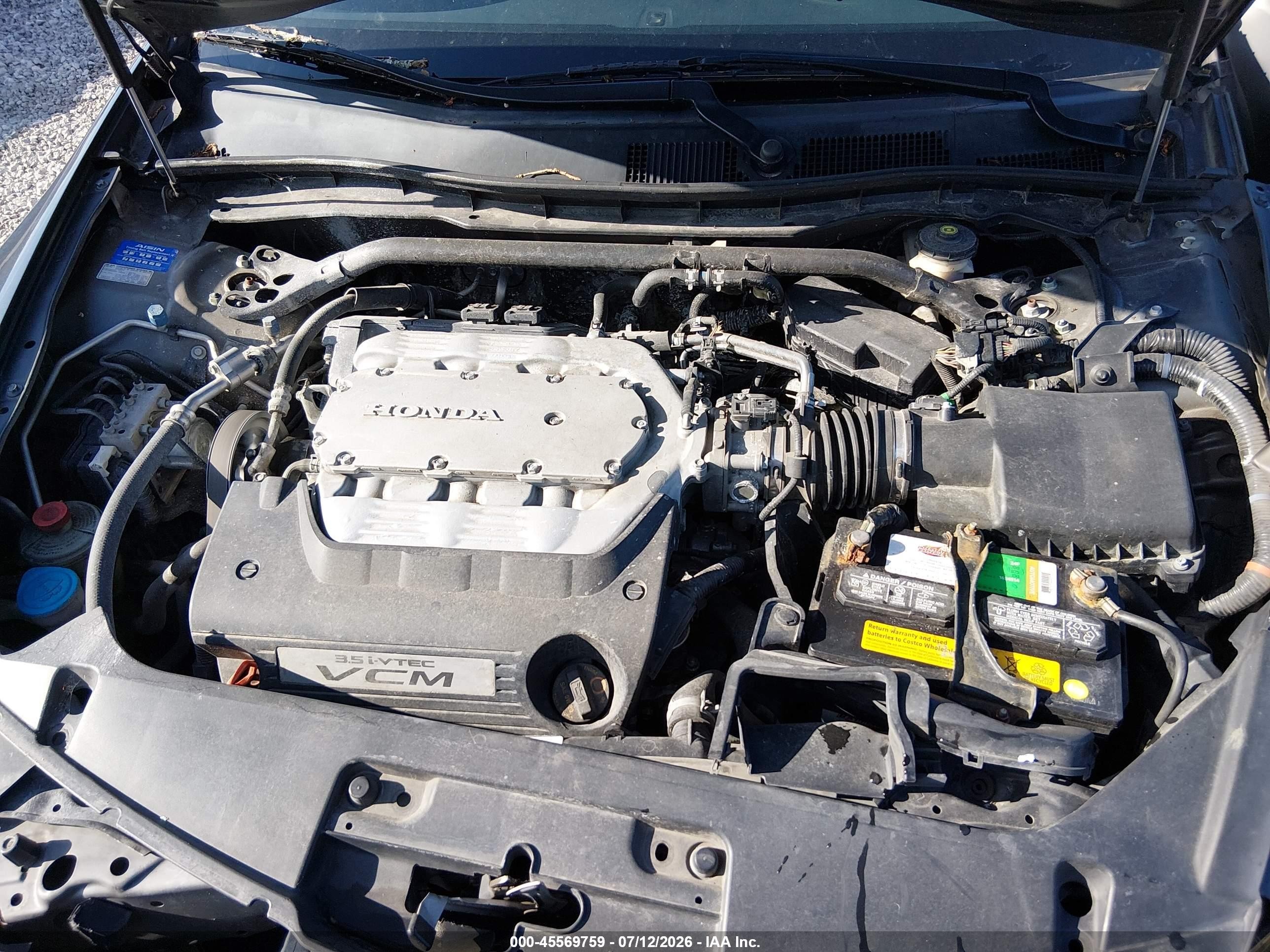 2012 Honda Accord 3.5 Ex-l Gray vin: 1HGCS2B86CA000946