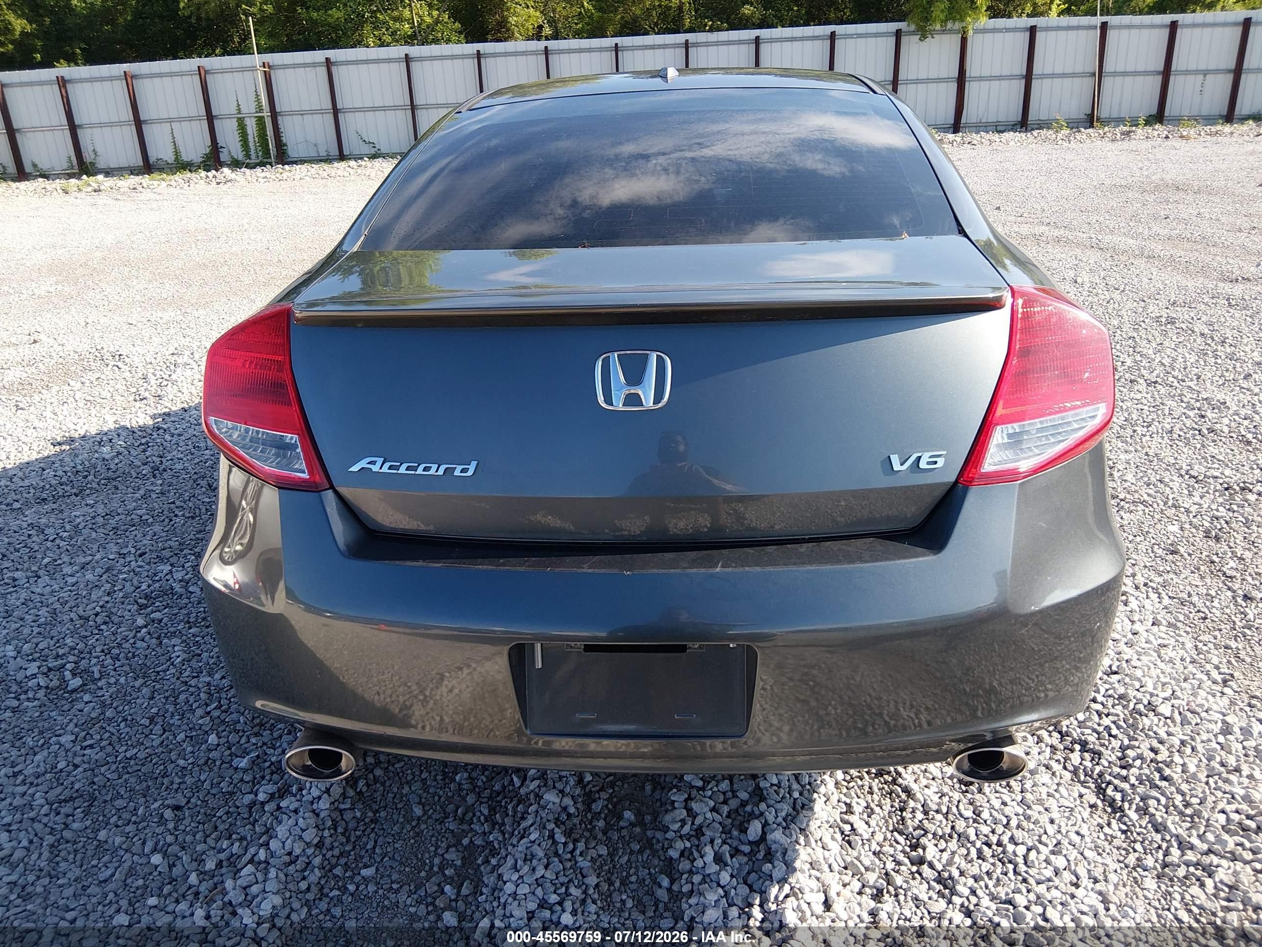 2012 Honda Accord 3.5 Ex-l Gray vin: 1HGCS2B86CA000946