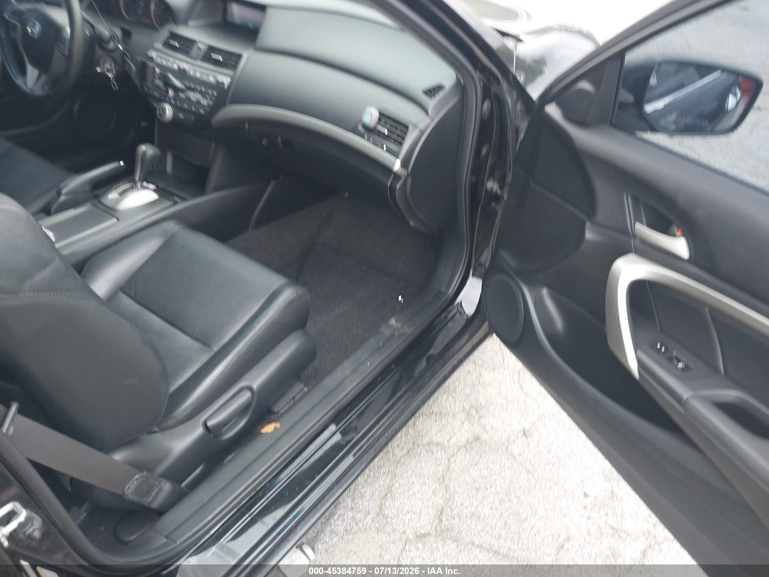 2012 Honda Accord 3.5 Ex-l Black vin: 1HGCS2B86CA006584
