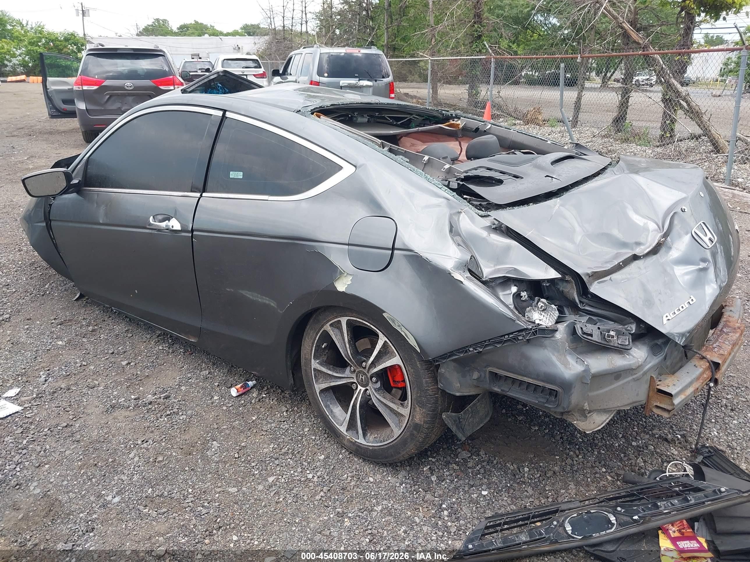 2011 Honda Accord 3.5 Ex-l Gray vin: 1HGCS2B87BA001084