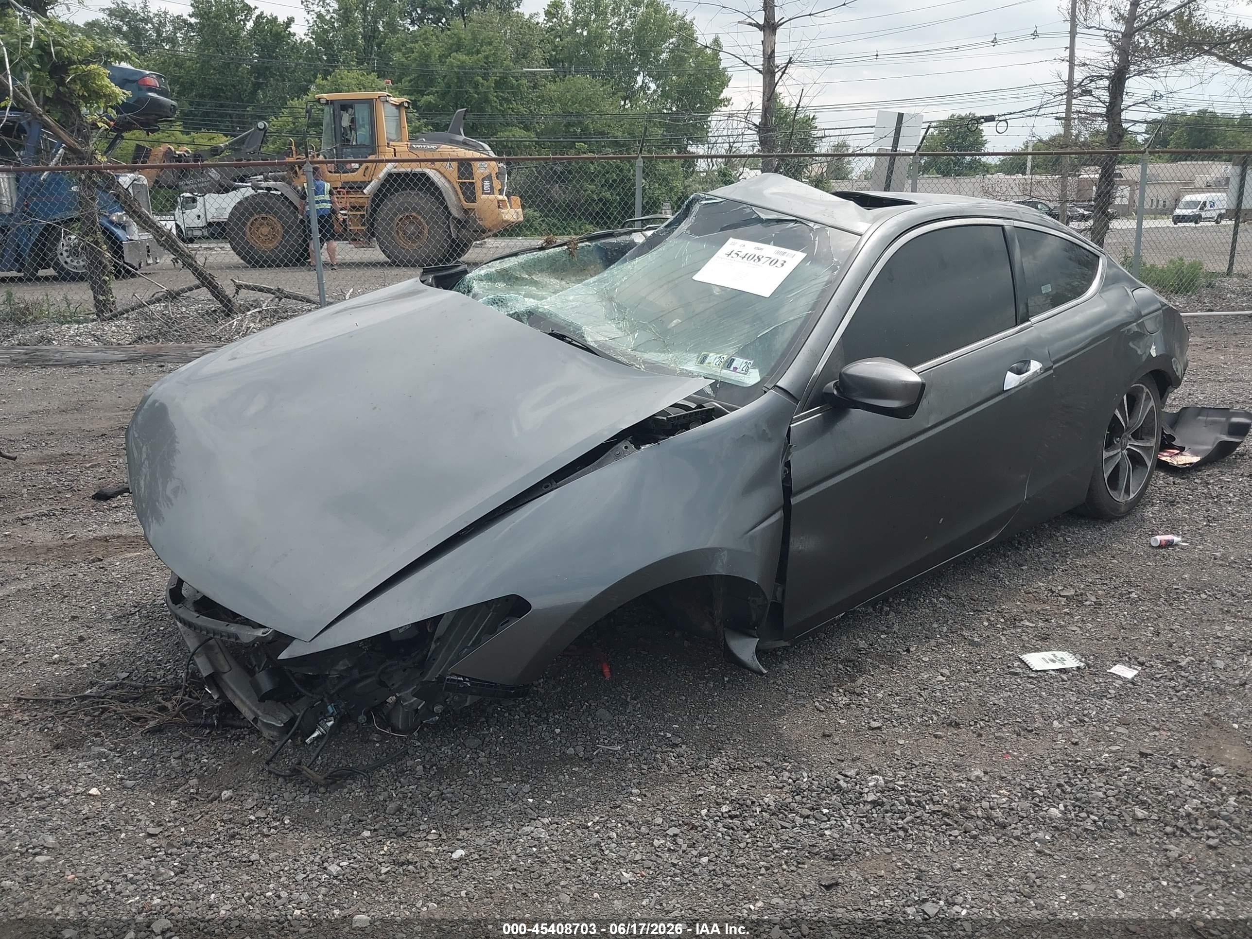 2011 Honda Accord 3.5 Ex-l Gray vin: 1HGCS2B87BA001084