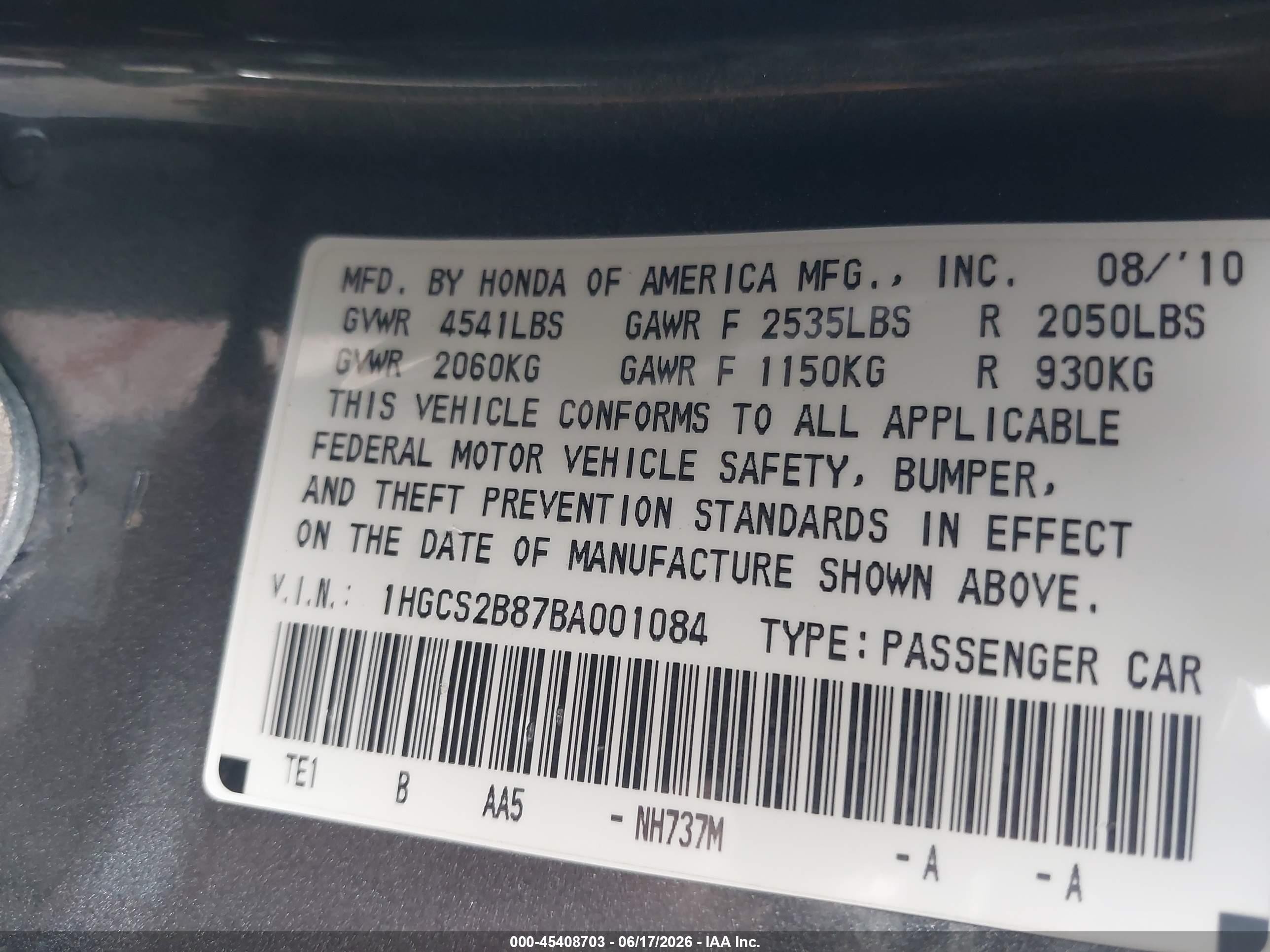 2011 Honda Accord 3.5 Ex-l Gray vin: 1HGCS2B87BA001084