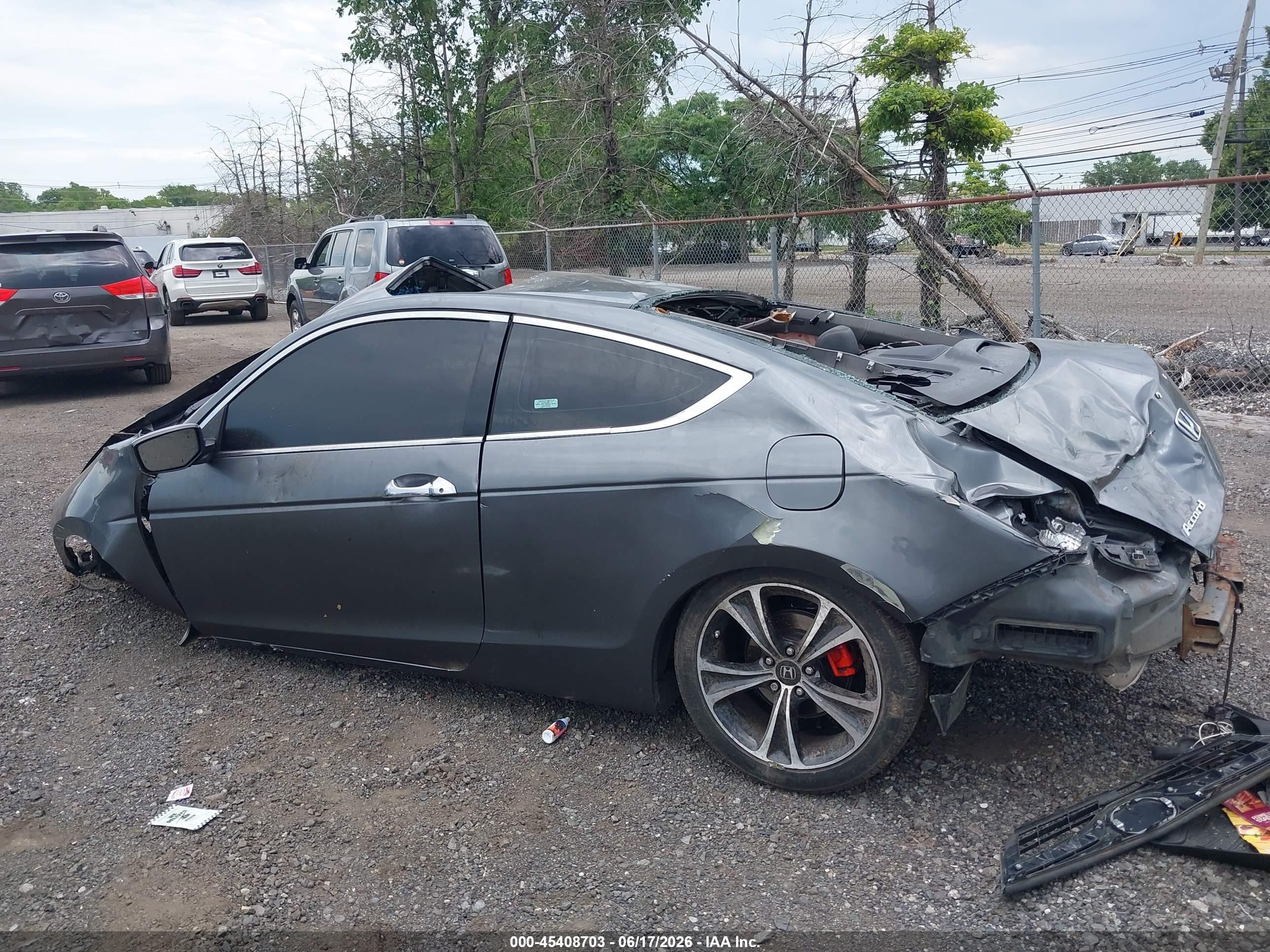 2011 Honda Accord 3.5 Ex-l Gray vin: 1HGCS2B87BA001084