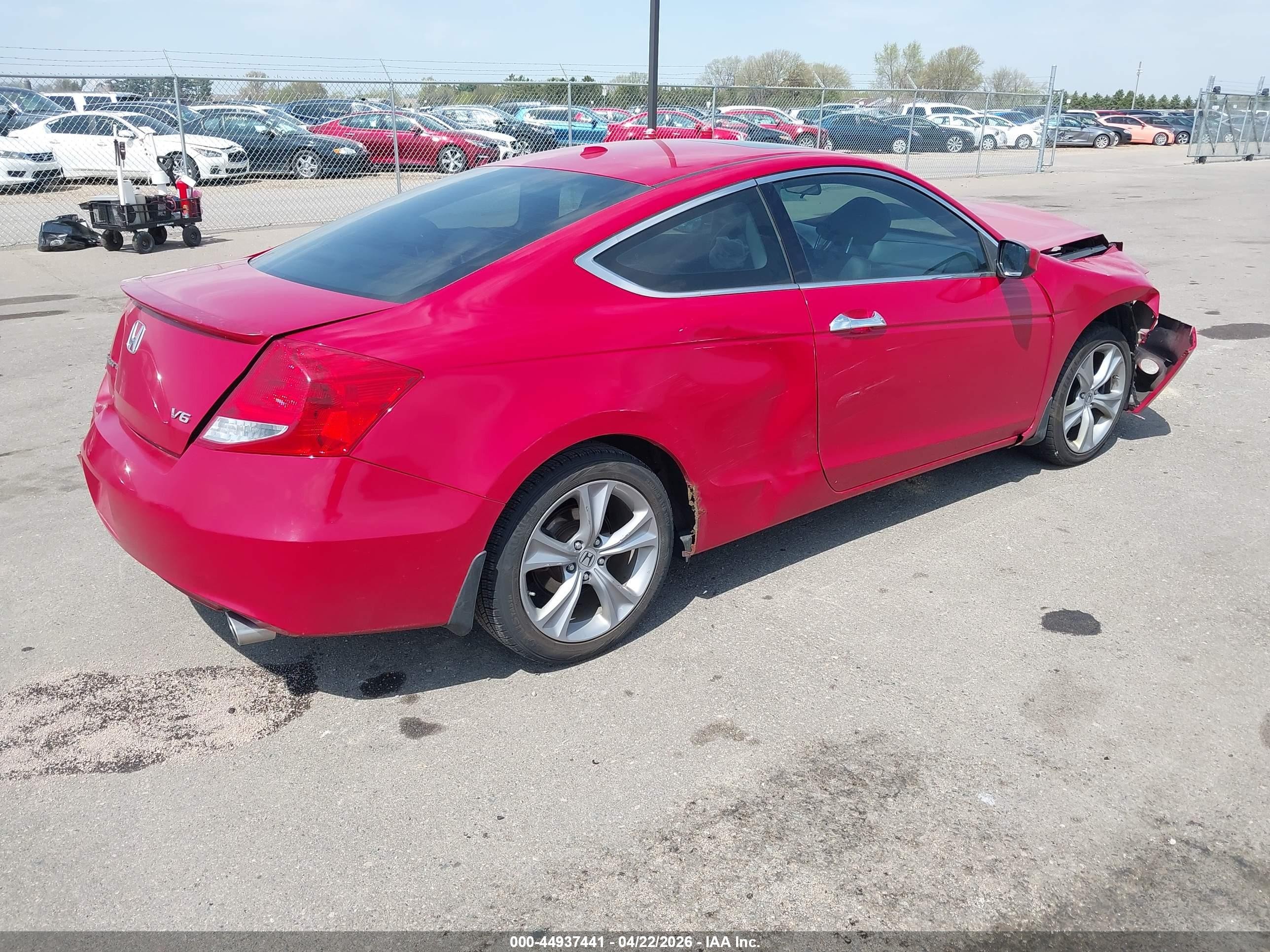 2012 Honda Accord 3.5 Ex-l Red vin: 1HGCS2B87CA000311