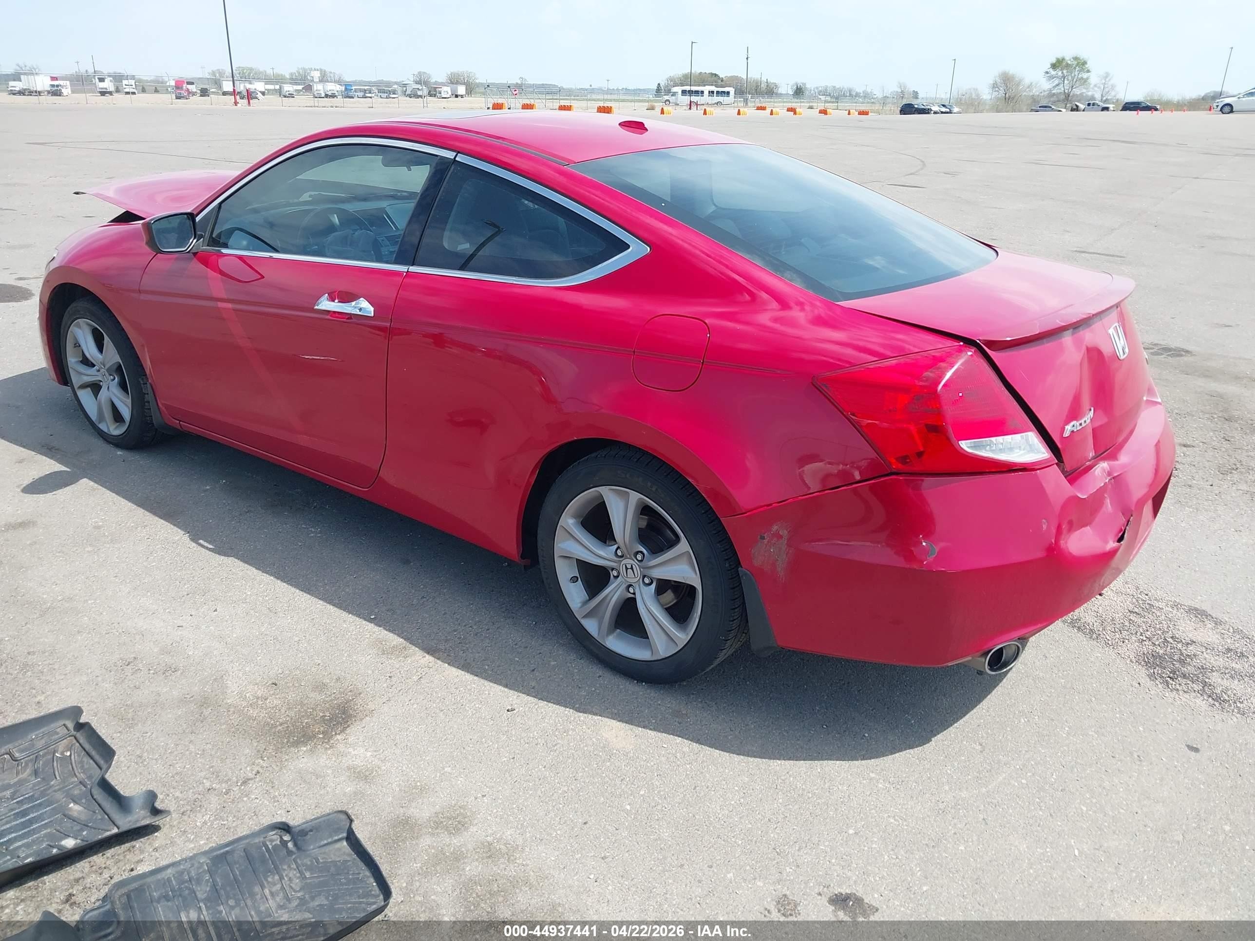 2012 Honda Accord 3.5 Ex-l Red vin: 1HGCS2B87CA000311