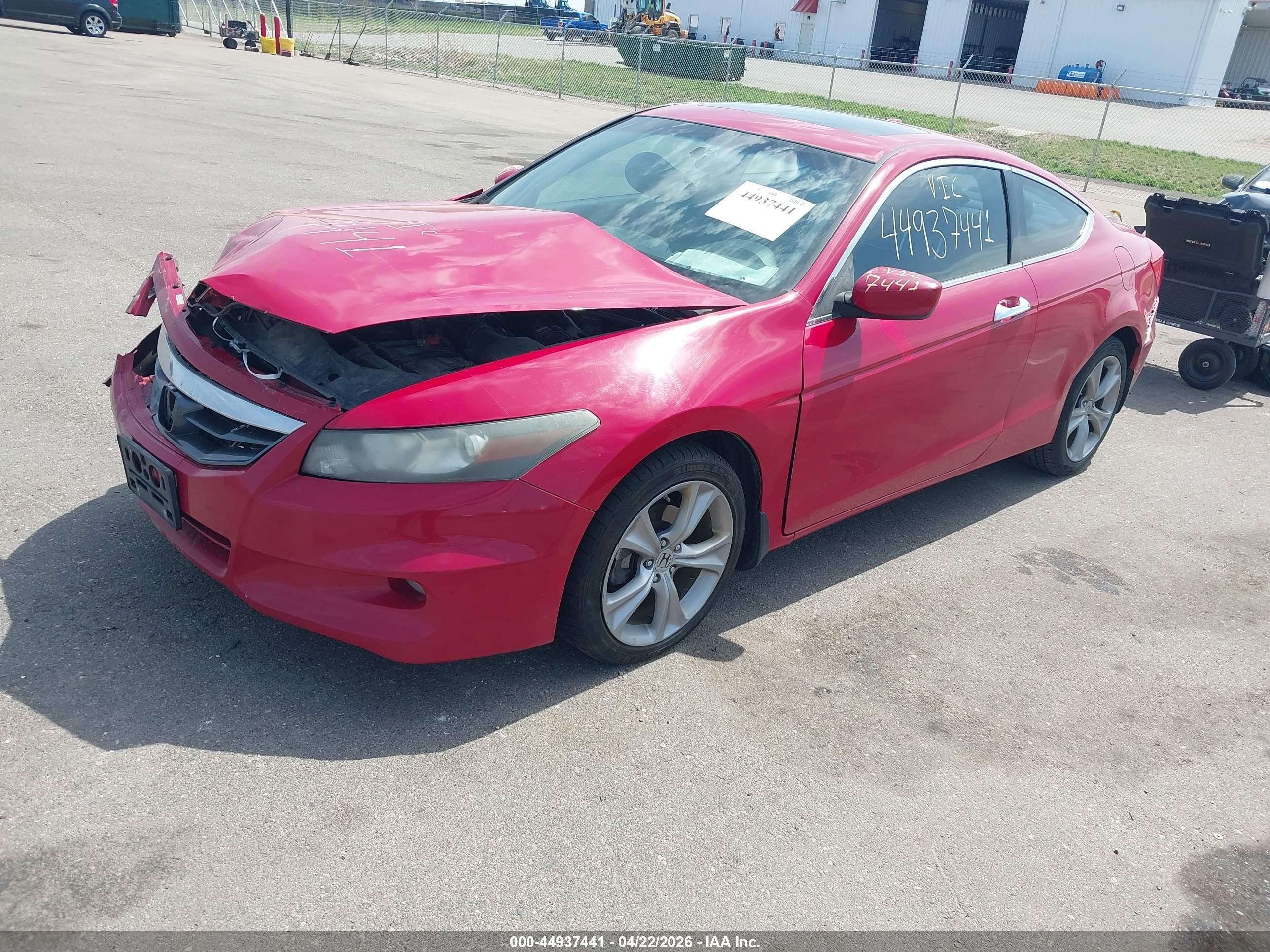 2012 Honda Accord 3.5 Ex-l Red vin: 1HGCS2B87CA000311