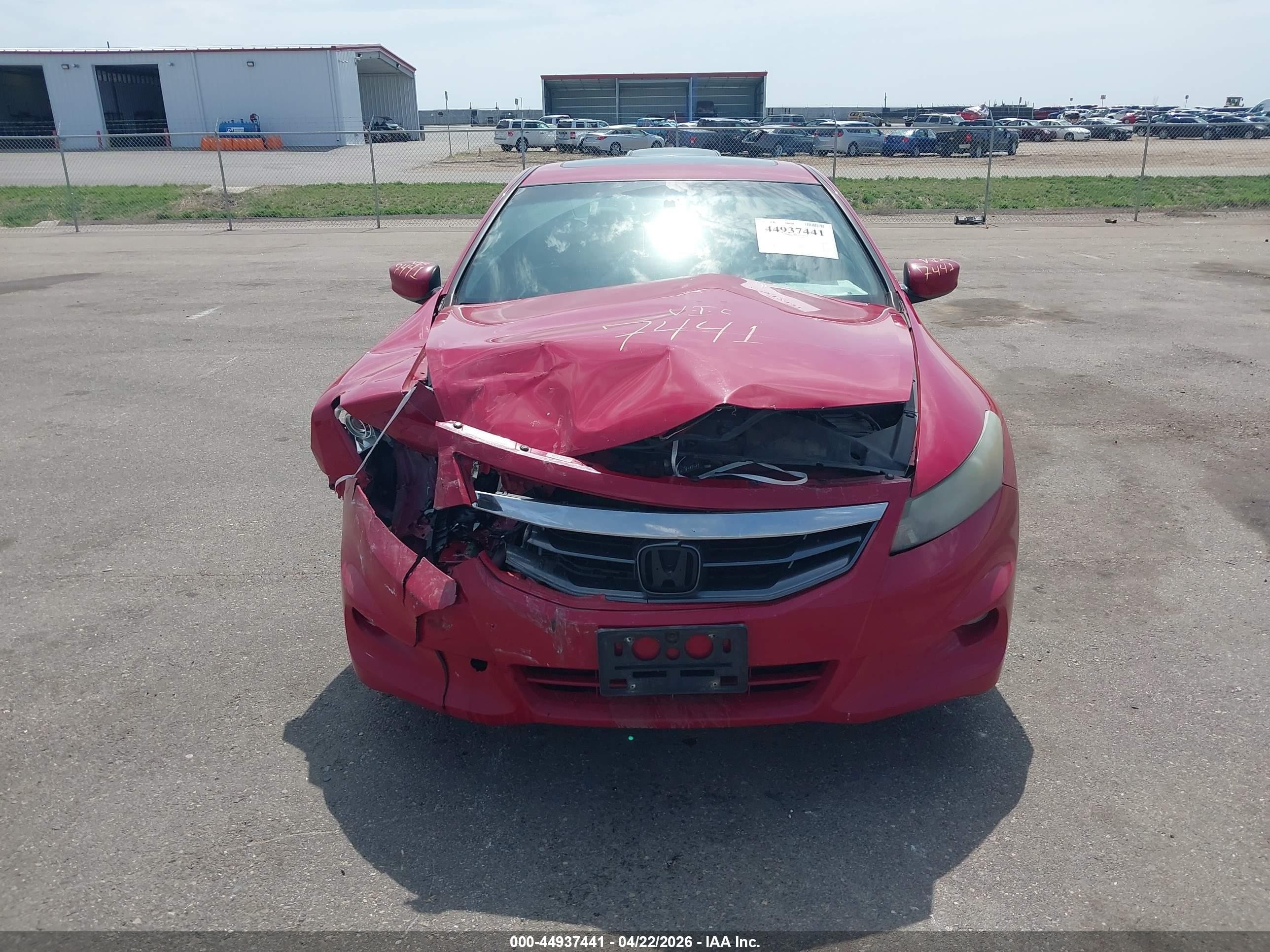 2012 Honda Accord 3.5 Ex-l Red vin: 1HGCS2B87CA000311
