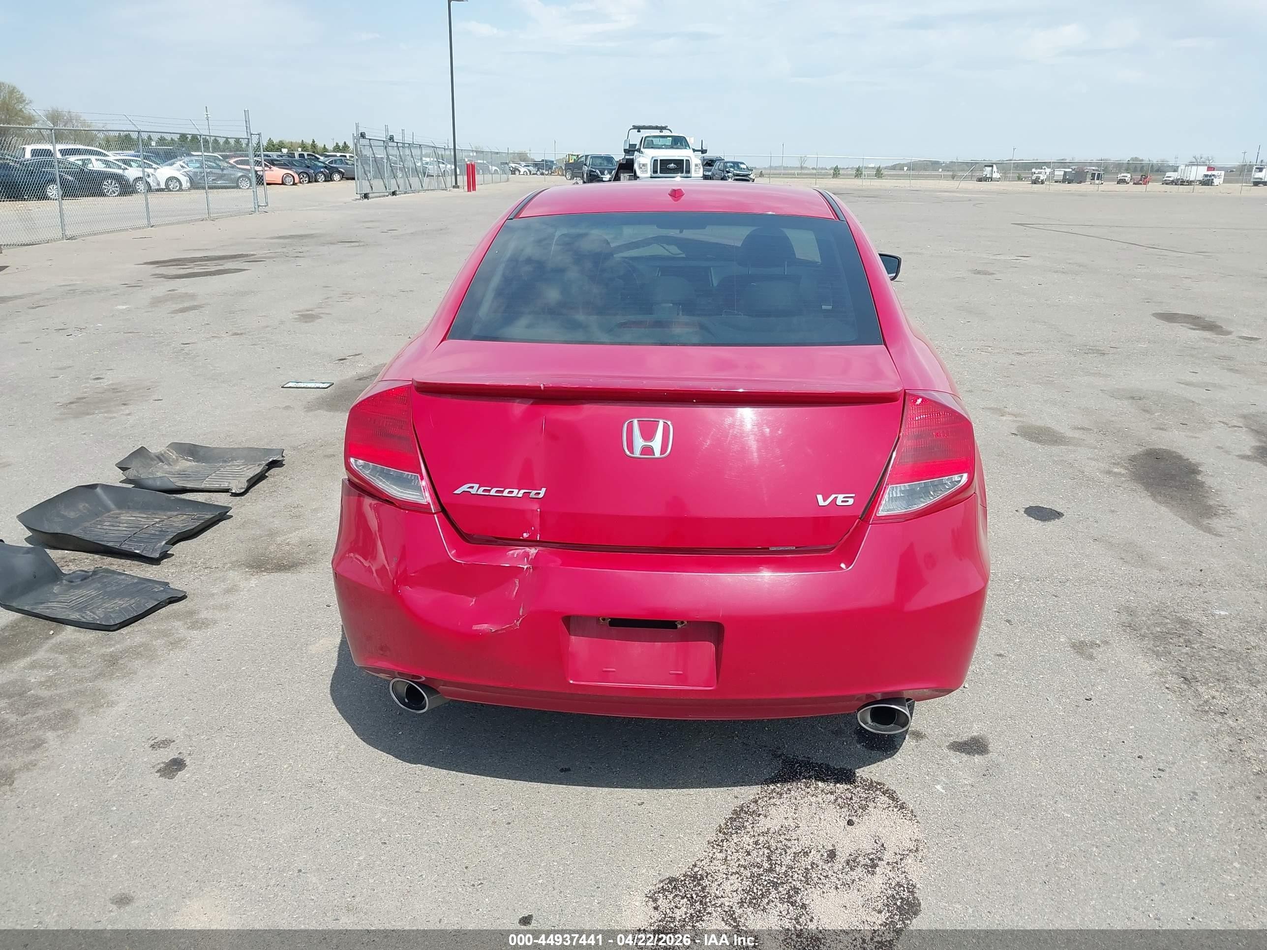 2012 Honda Accord 3.5 Ex-l Red vin: 1HGCS2B87CA000311