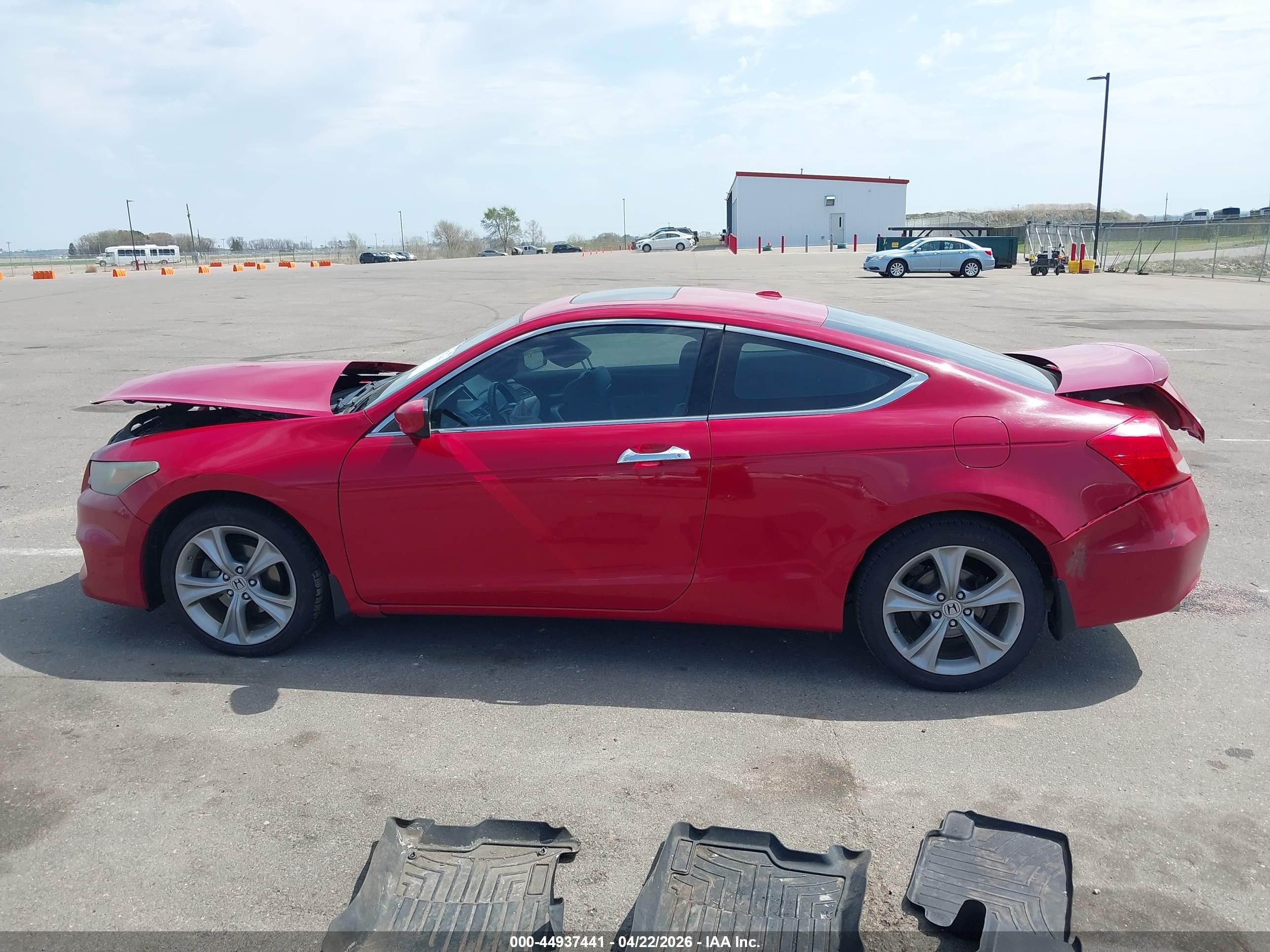 2012 Honda Accord 3.5 Ex-l Red vin: 1HGCS2B87CA000311