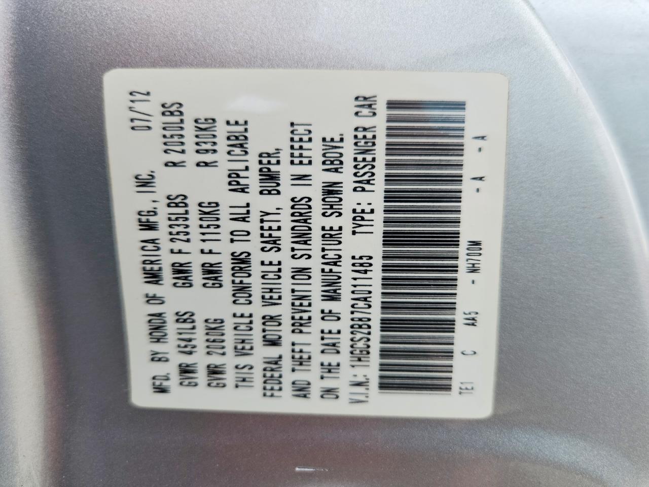 2012 Honda Accord Exl Silver vin: 1HGCS2B87CA011485