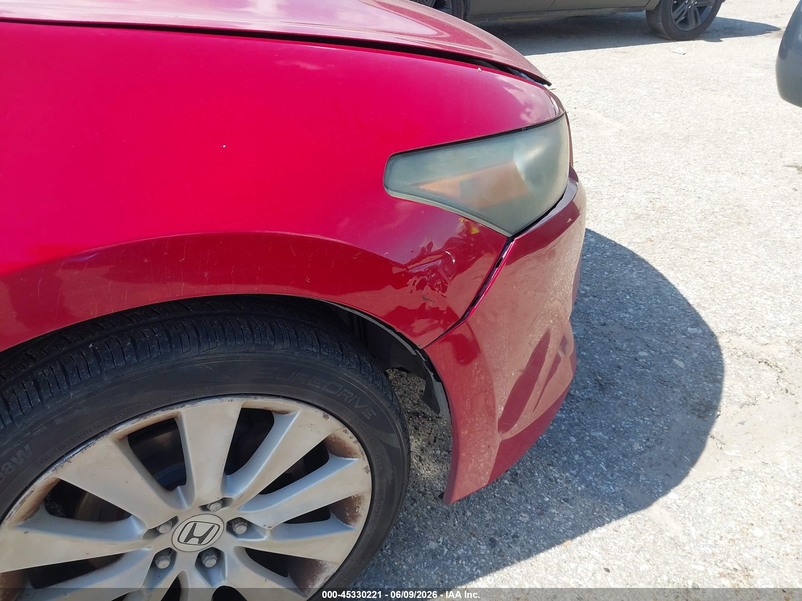 2010 Honda Accord 3.5 Ex-l Red vin: 1HGCS2B88AA006860