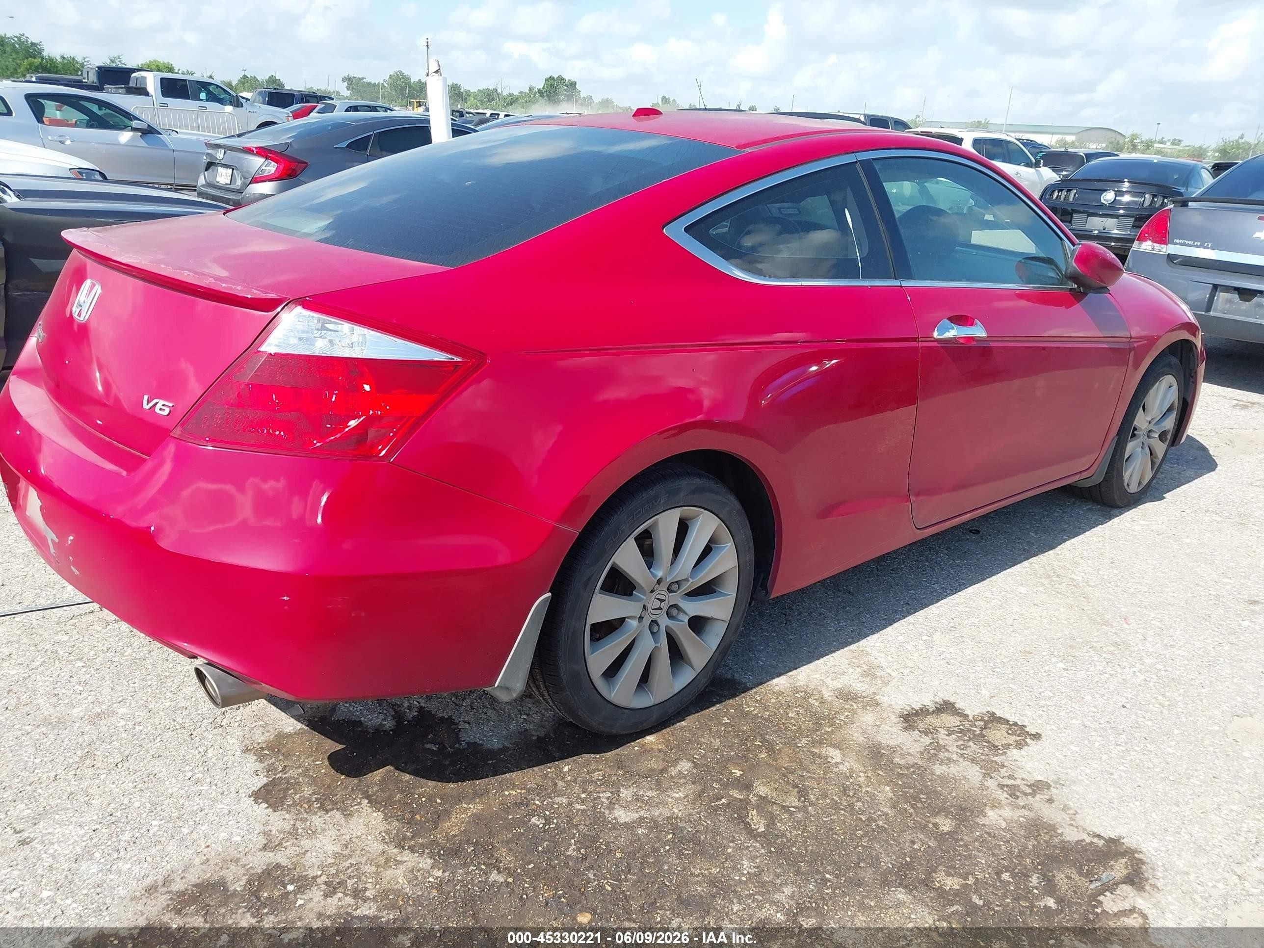 2010 Honda Accord 3.5 Ex-l Red vin: 1HGCS2B88AA006860