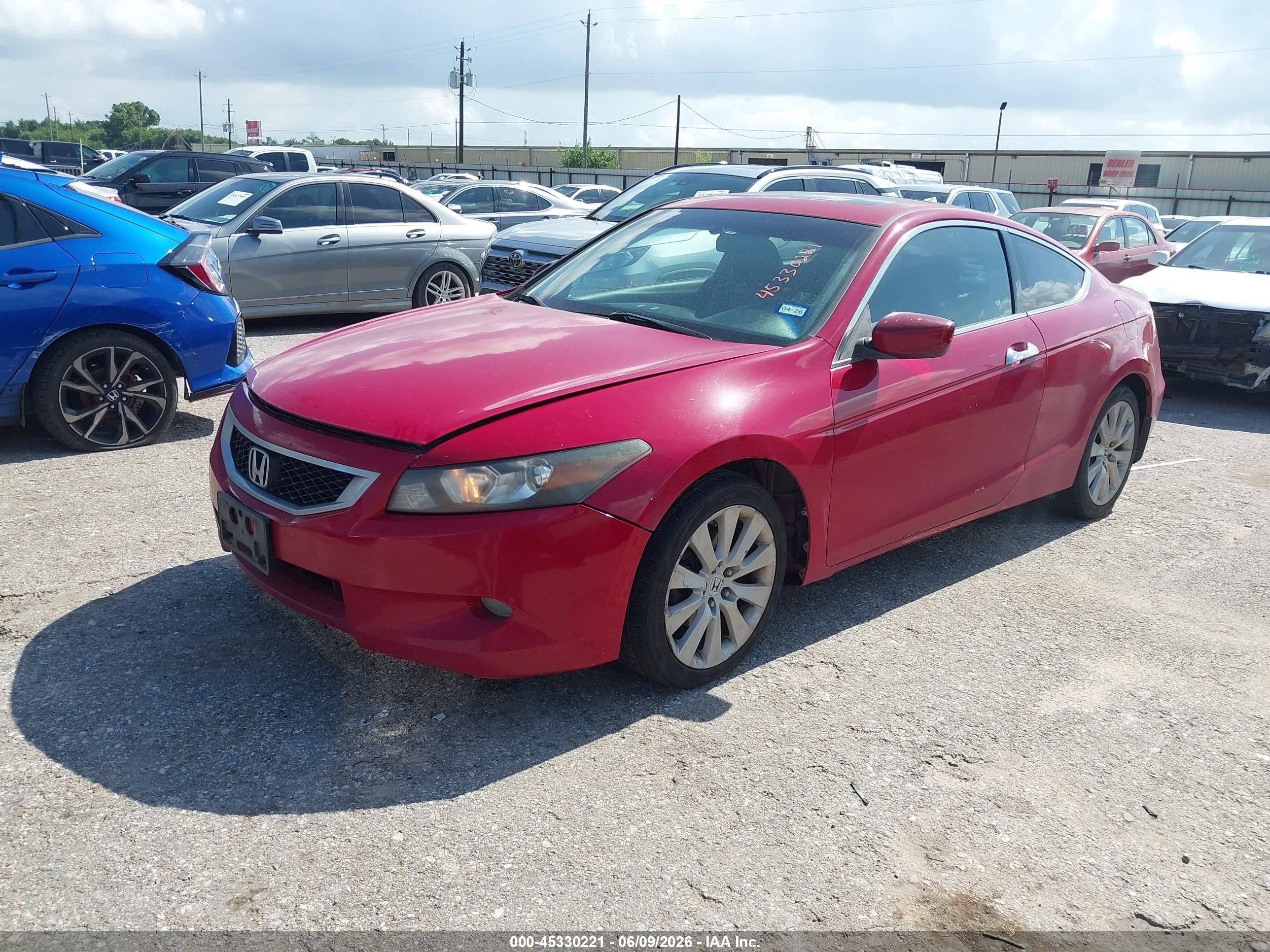 2010 Honda Accord 3.5 Ex-l Red vin: 1HGCS2B88AA006860