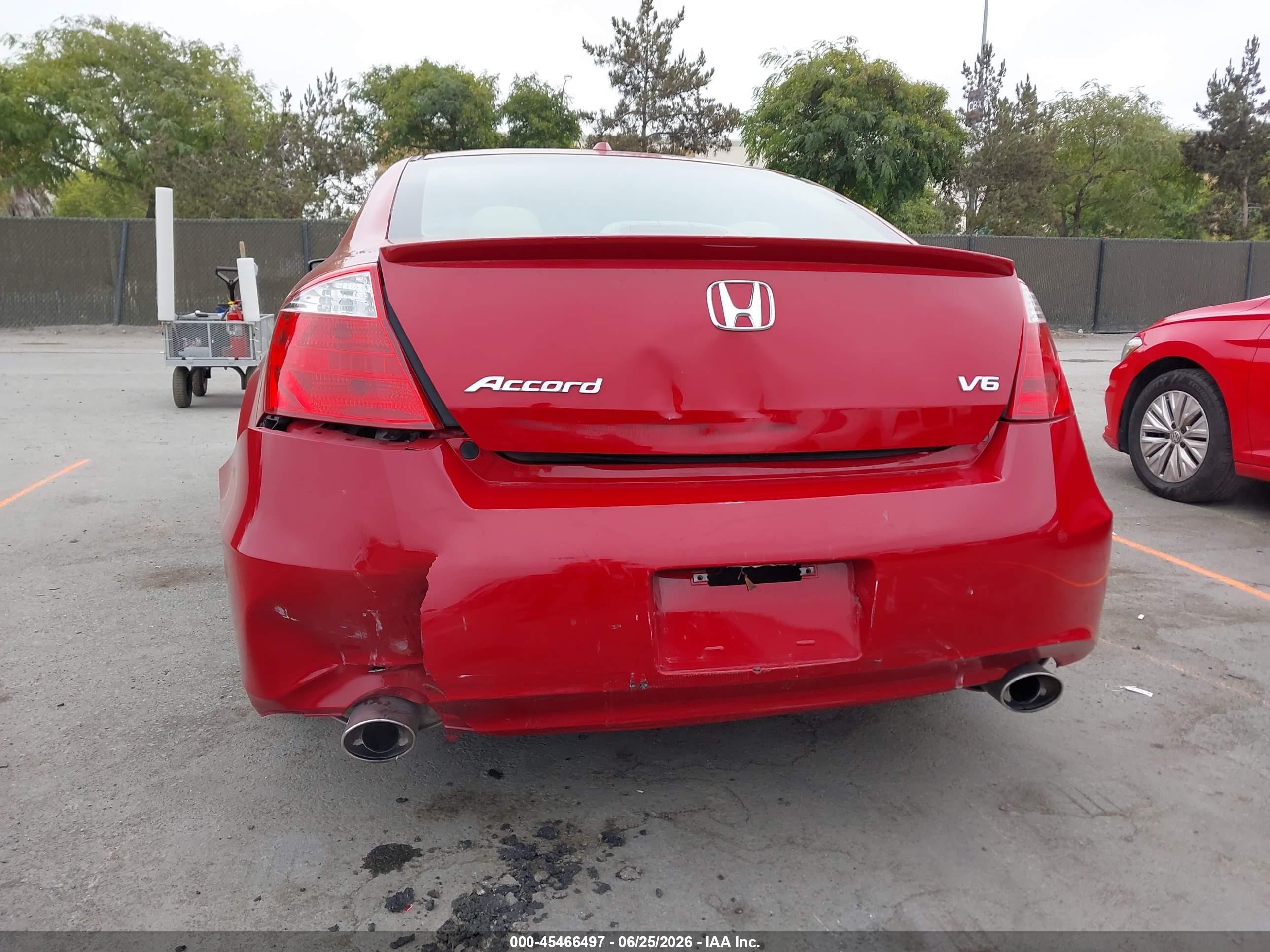 2010 Honda Accord 3.5 Ex-l Red vin: 1HGCS2B88AA010522