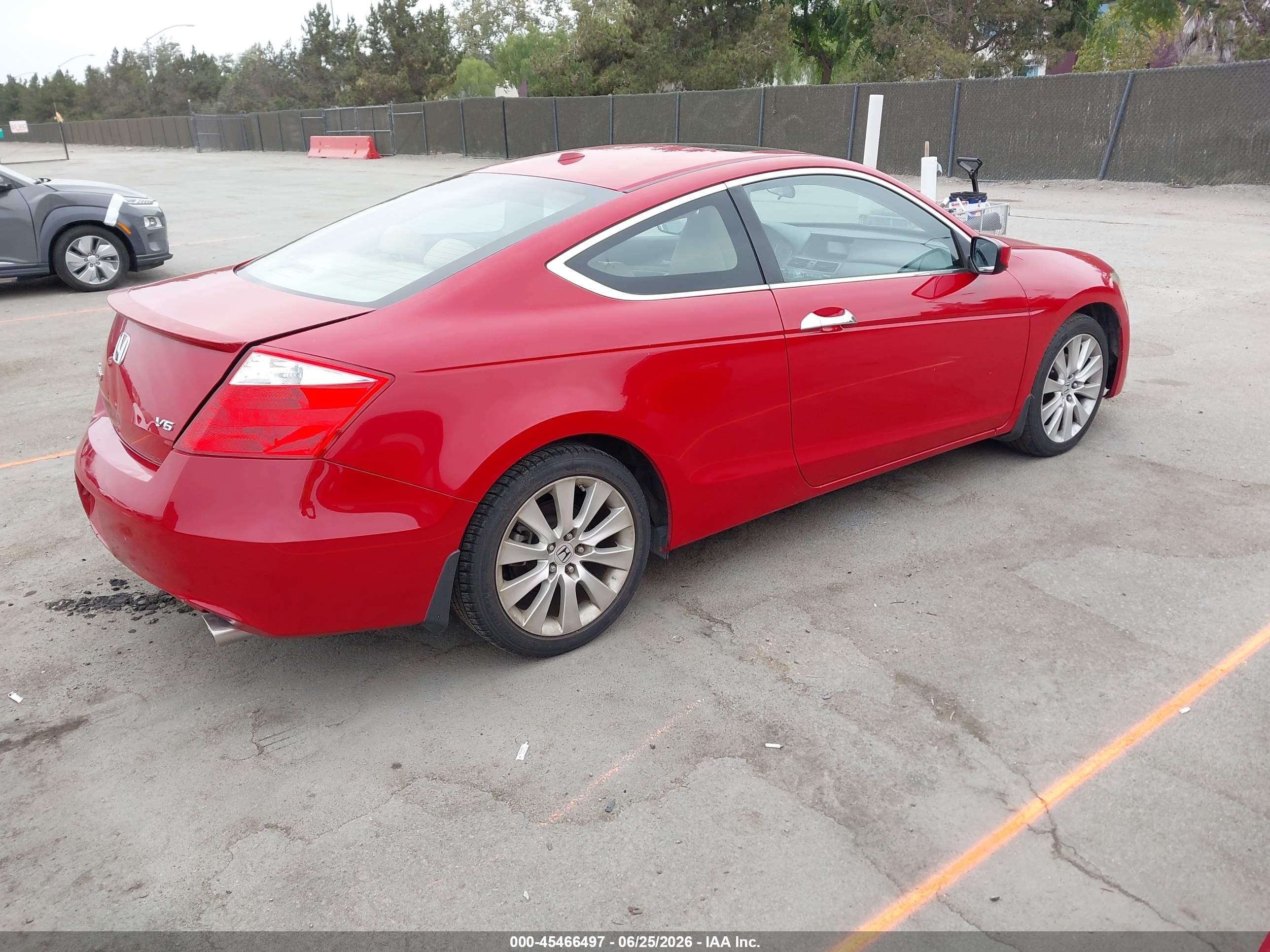 2010 Honda Accord 3.5 Ex-l Red vin: 1HGCS2B88AA010522