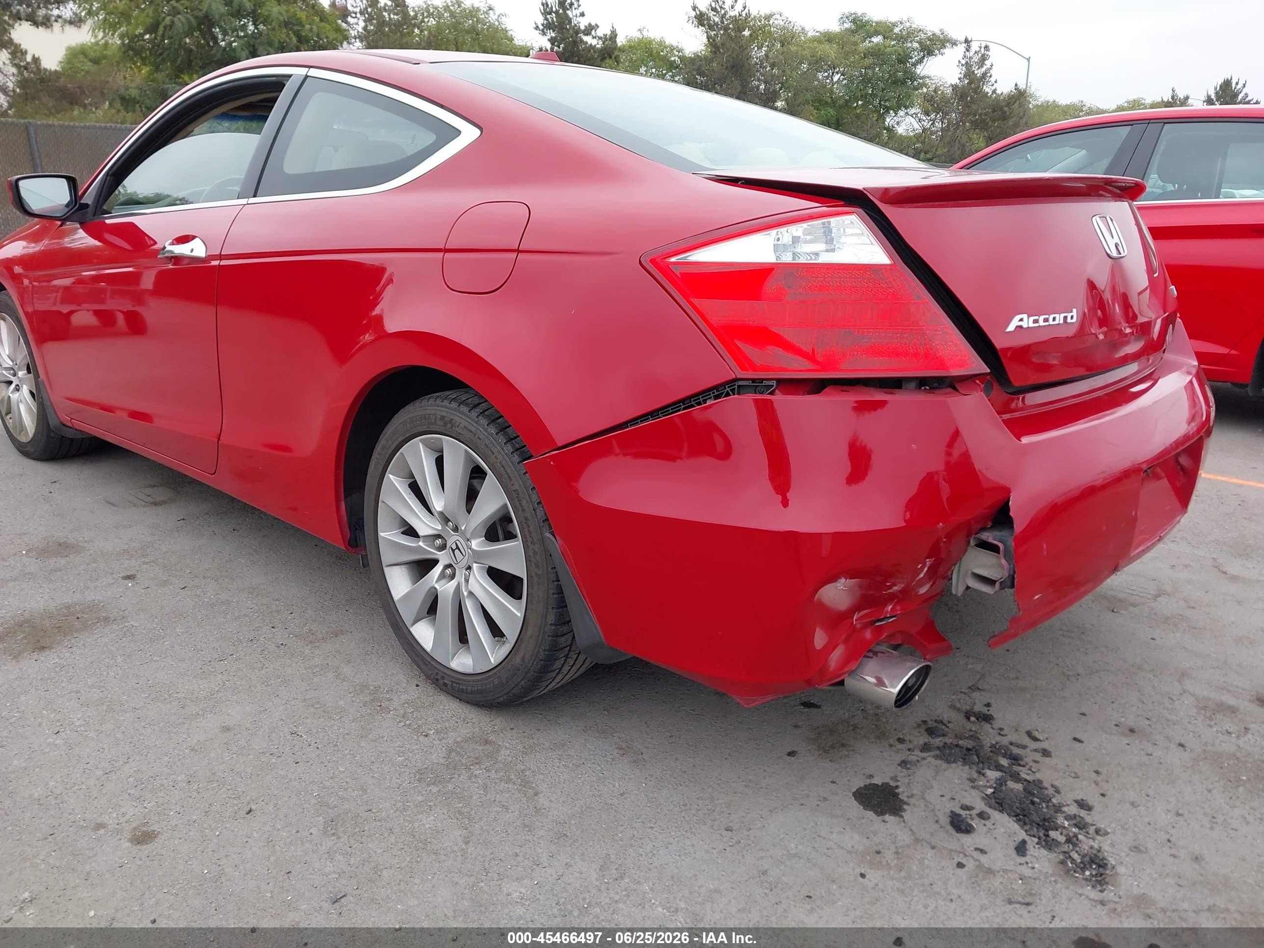 2010 Honda Accord 3.5 Ex-l Red vin: 1HGCS2B88AA010522