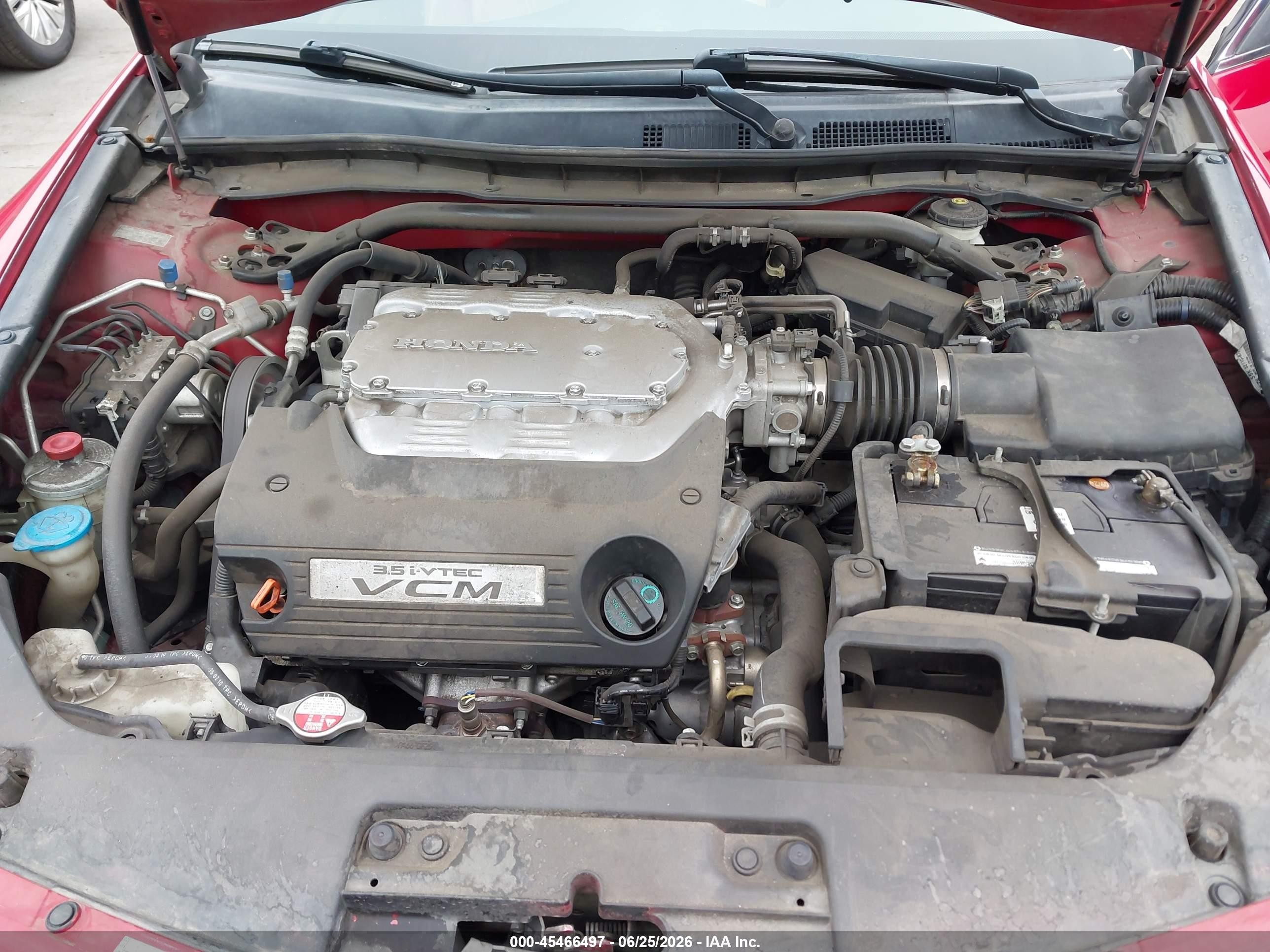 2010 Honda Accord 3.5 Ex-l Red vin: 1HGCS2B88AA010522