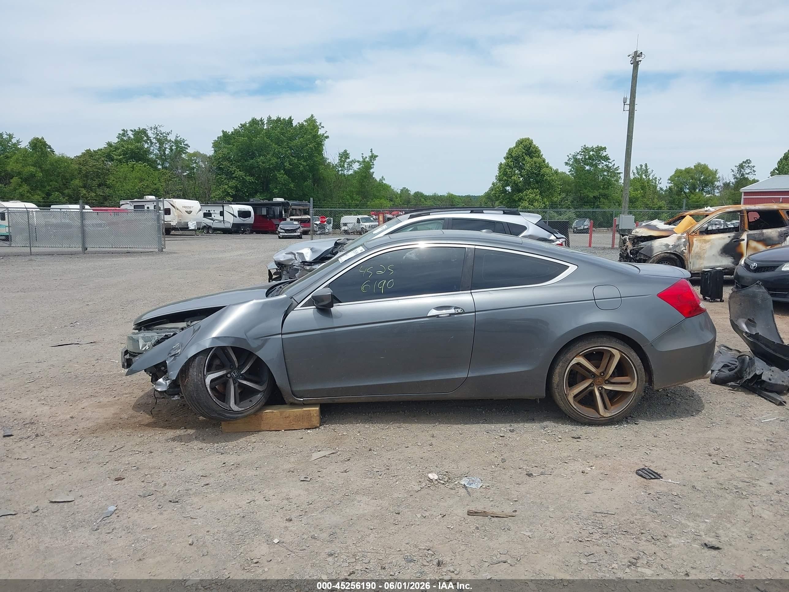 2011 Honda Accord 3.5 Ex-l Gray vin: 1HGCS2B88BA007931