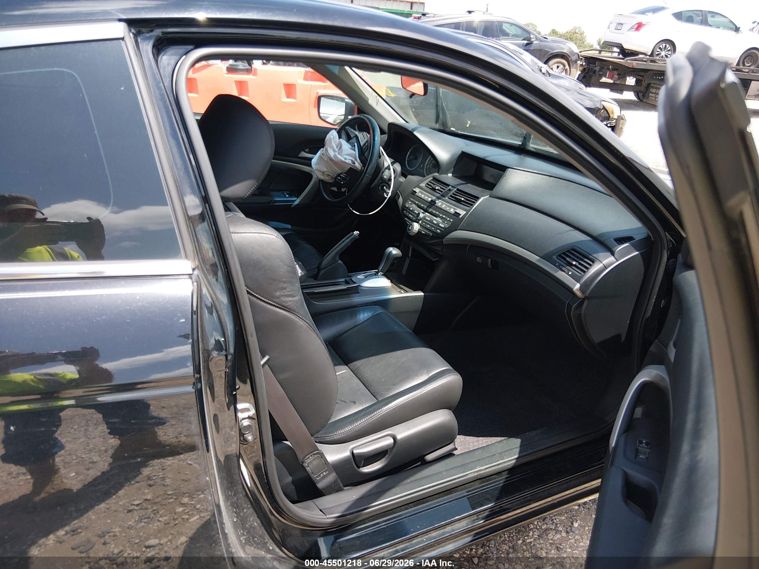 2011 Honda Accord 3.5 Ex-l Black vin: 1HGCS2B88BA008125