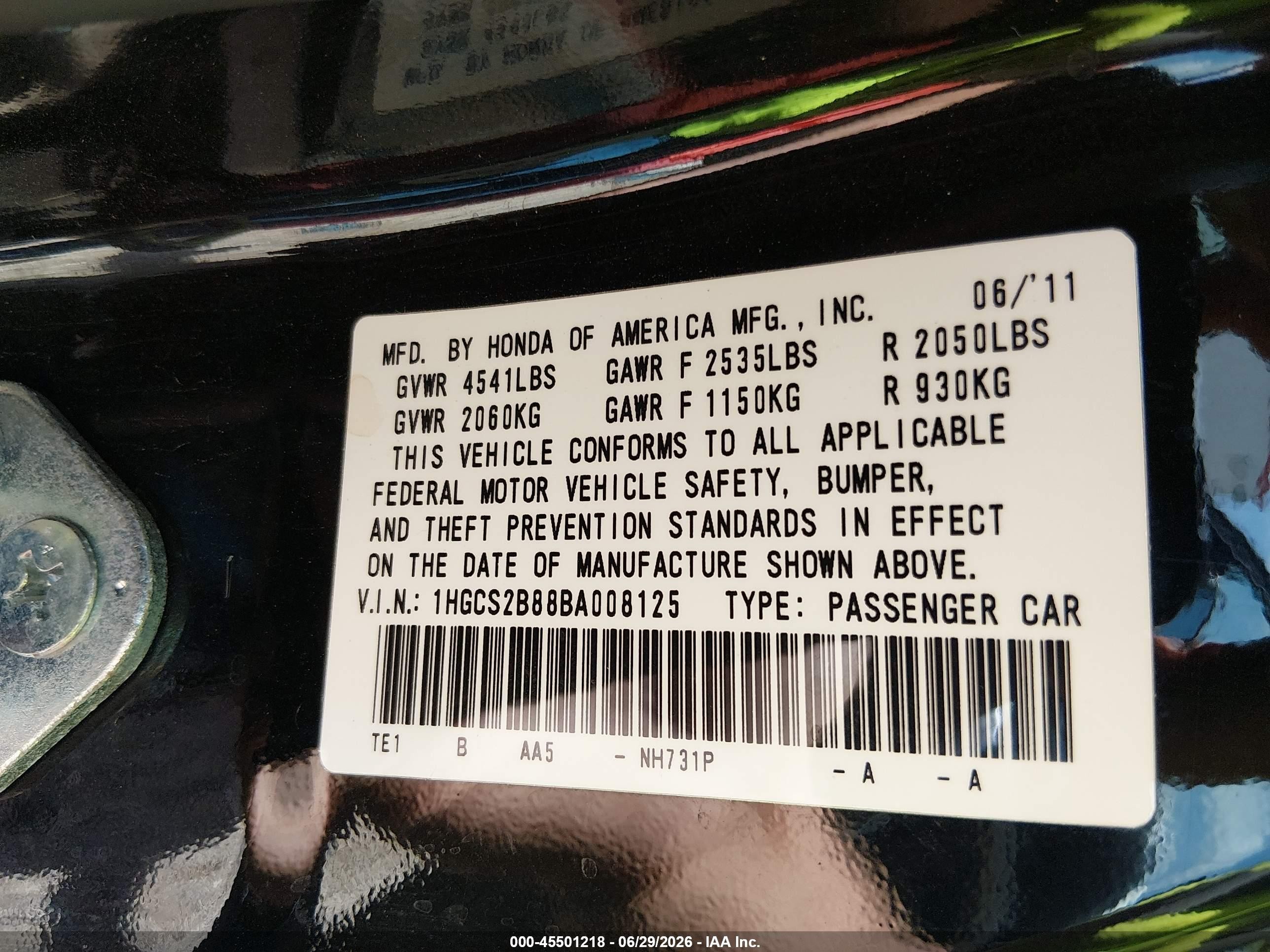 2011 Honda Accord 3.5 Ex-l Black vin: 1HGCS2B88BA008125