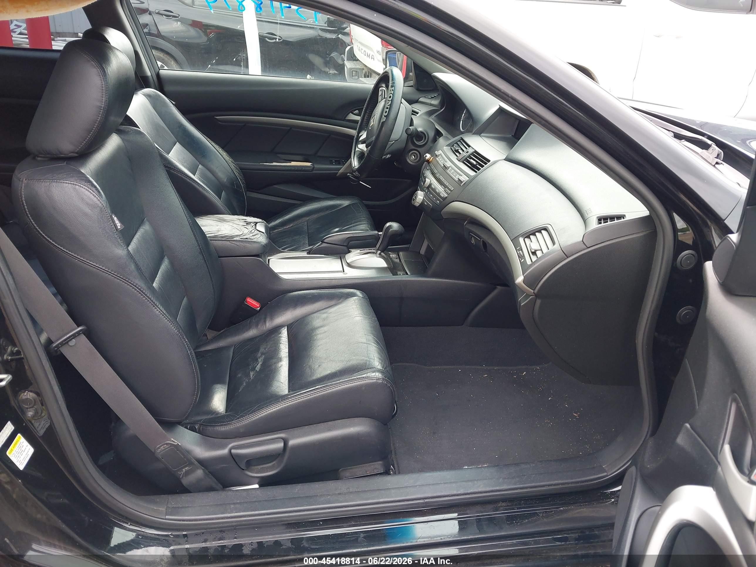 2012 Honda Accord 3.5 Ex-l Black vin: 1HGCS2B88CA001936