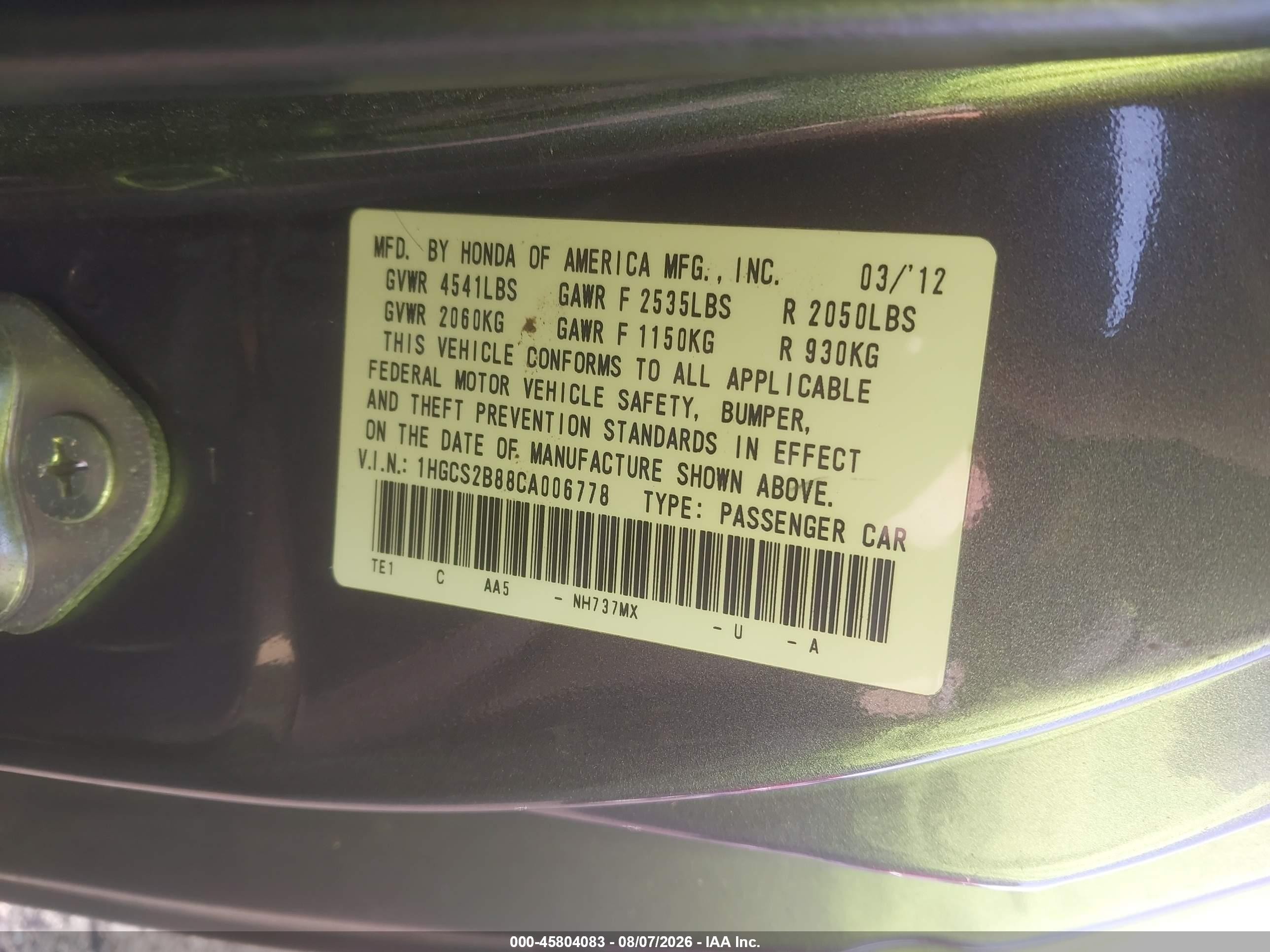2012 Honda Accord 3.5 Ex-l Gray vin: 1HGCS2B88CA006778