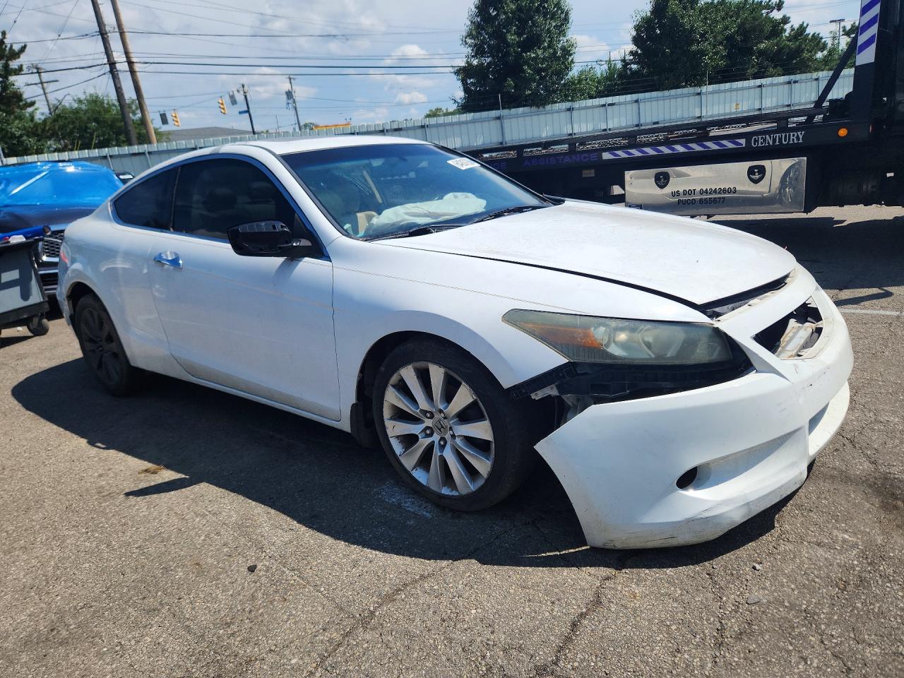 2010 Honda Accord Exl White vin: 1HGCS2B89AA007631