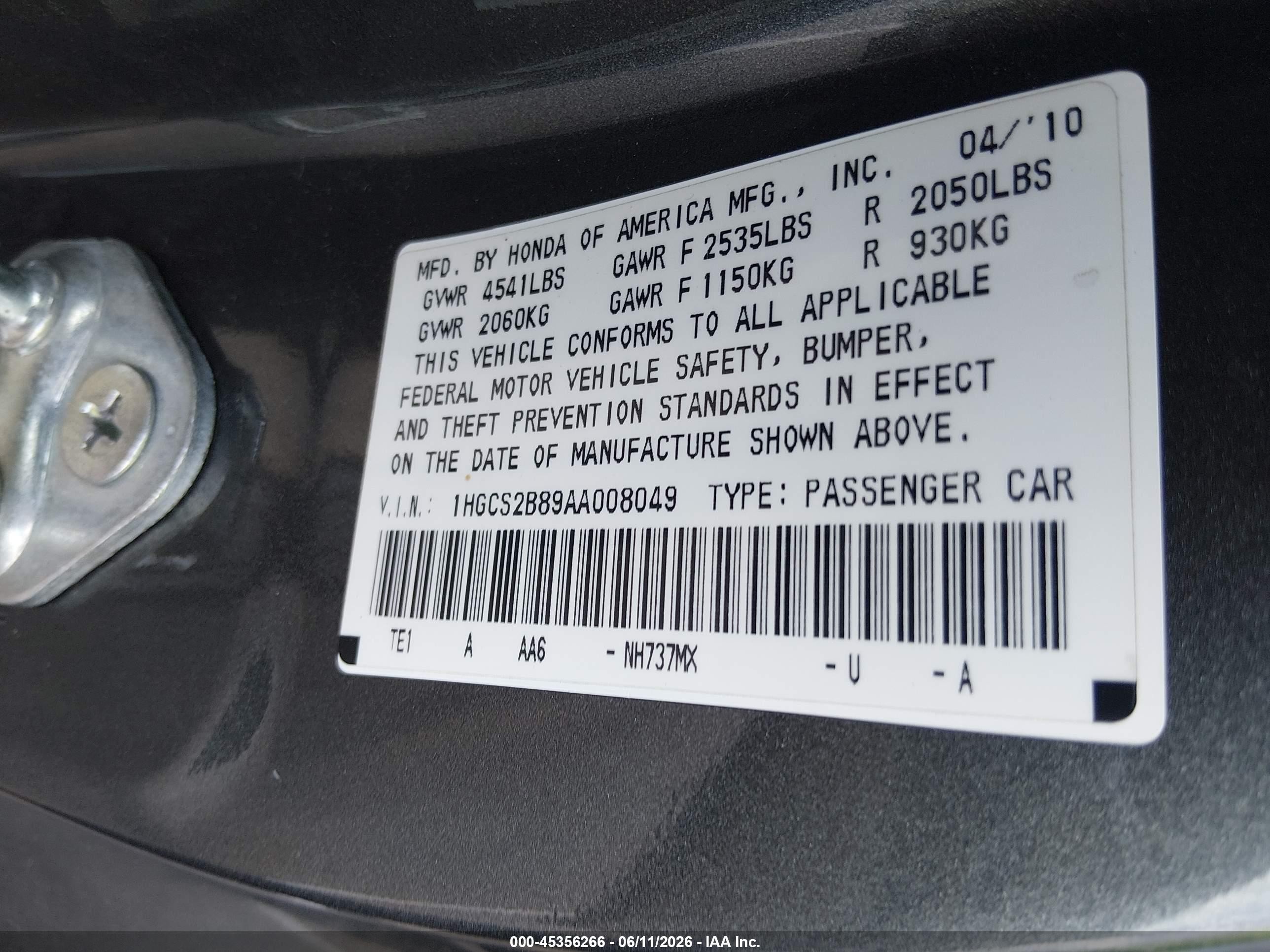 2010 Honda Accord 3.5 Ex-l Silver vin: 1HGCS2B89AA008049