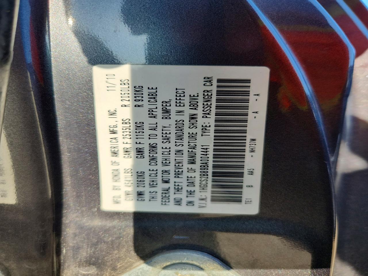 2011 Honda Accord Exl Gray vin: 1HGCS2B89BA004441