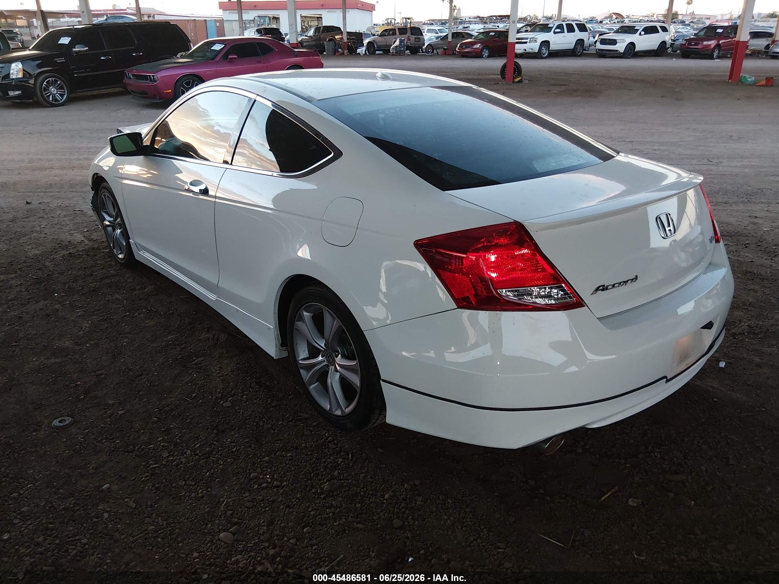 2012 Honda Accord 3.5 Ex-l White vin: 1HGCS2B89CA003680