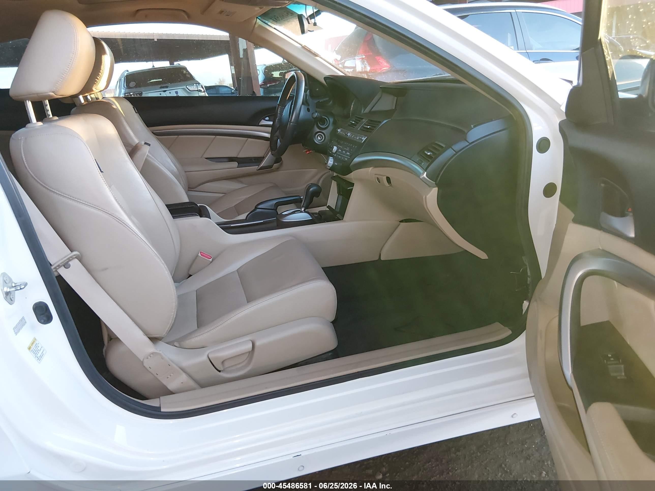 2012 Honda Accord 3.5 Ex-l White vin: 1HGCS2B89CA003680