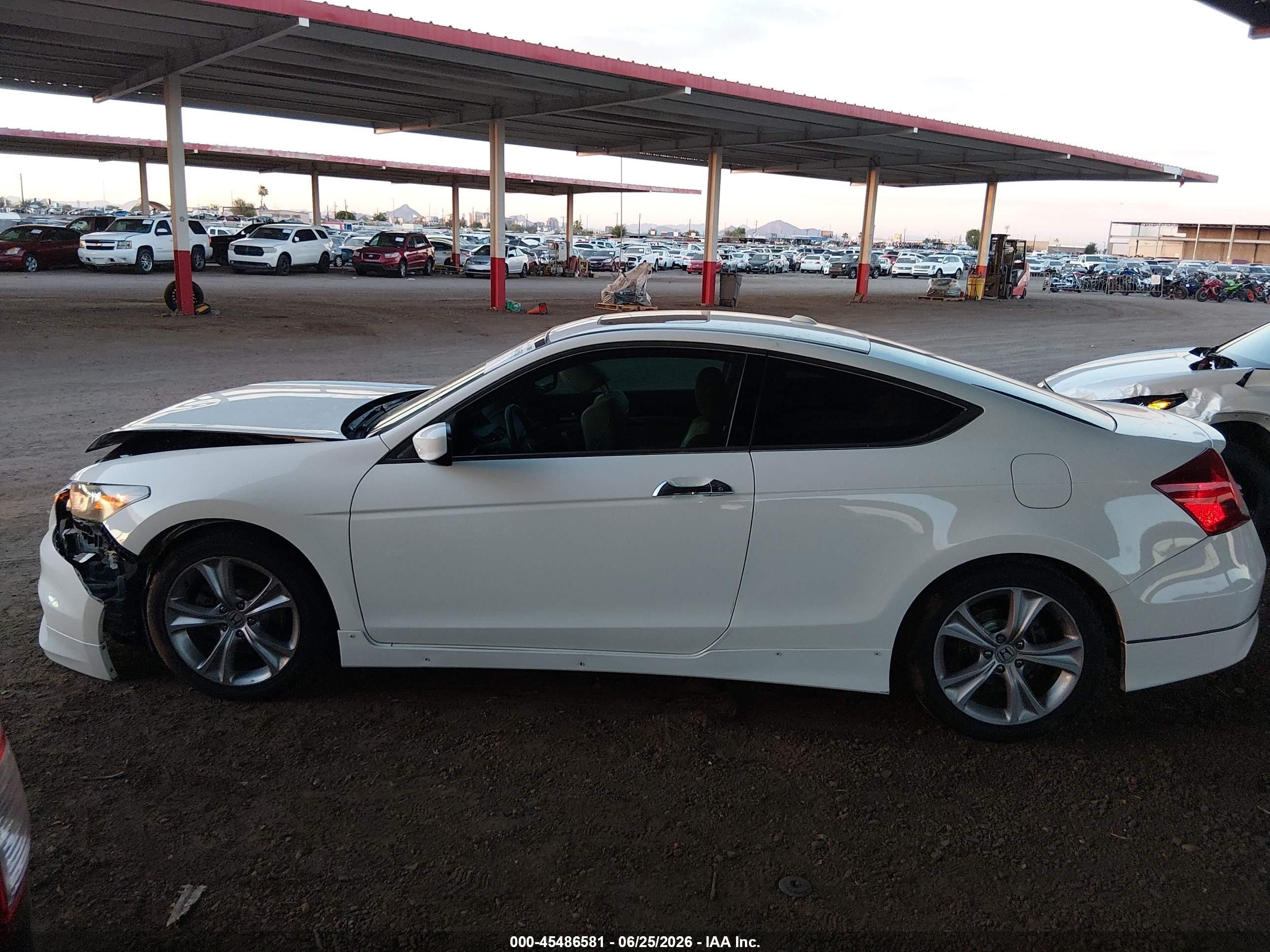 2012 Honda Accord 3.5 Ex-l White vin: 1HGCS2B89CA003680