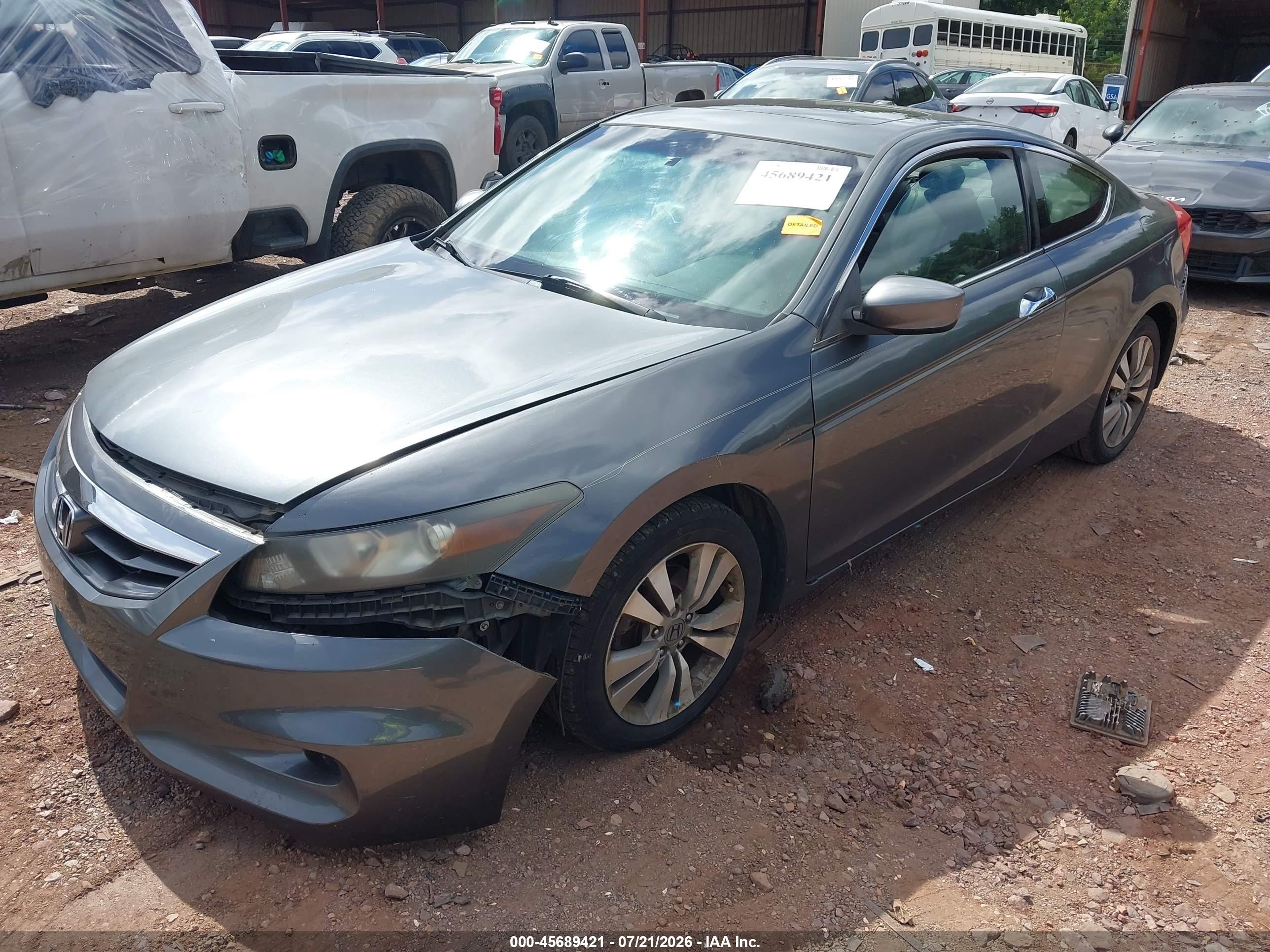 2012 Honda Accord 3.5 Ex-l Gray vin: 1HGCS2B89CA004084