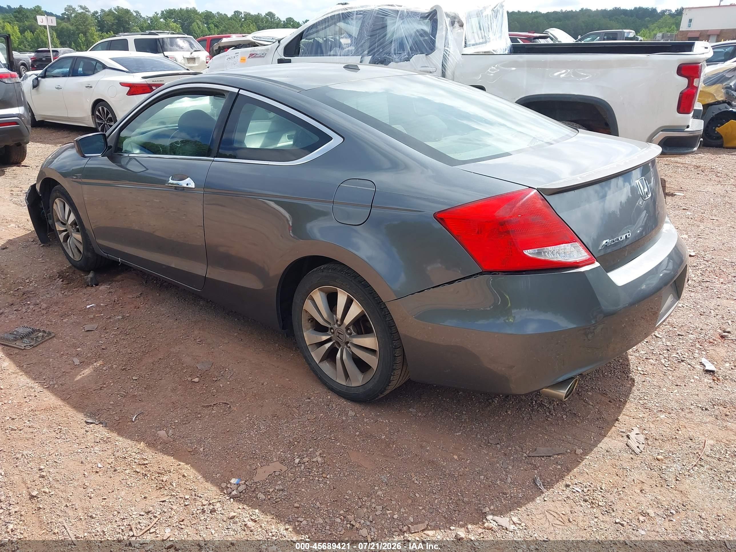2012 Honda Accord 3.5 Ex-l Gray vin: 1HGCS2B89CA004084