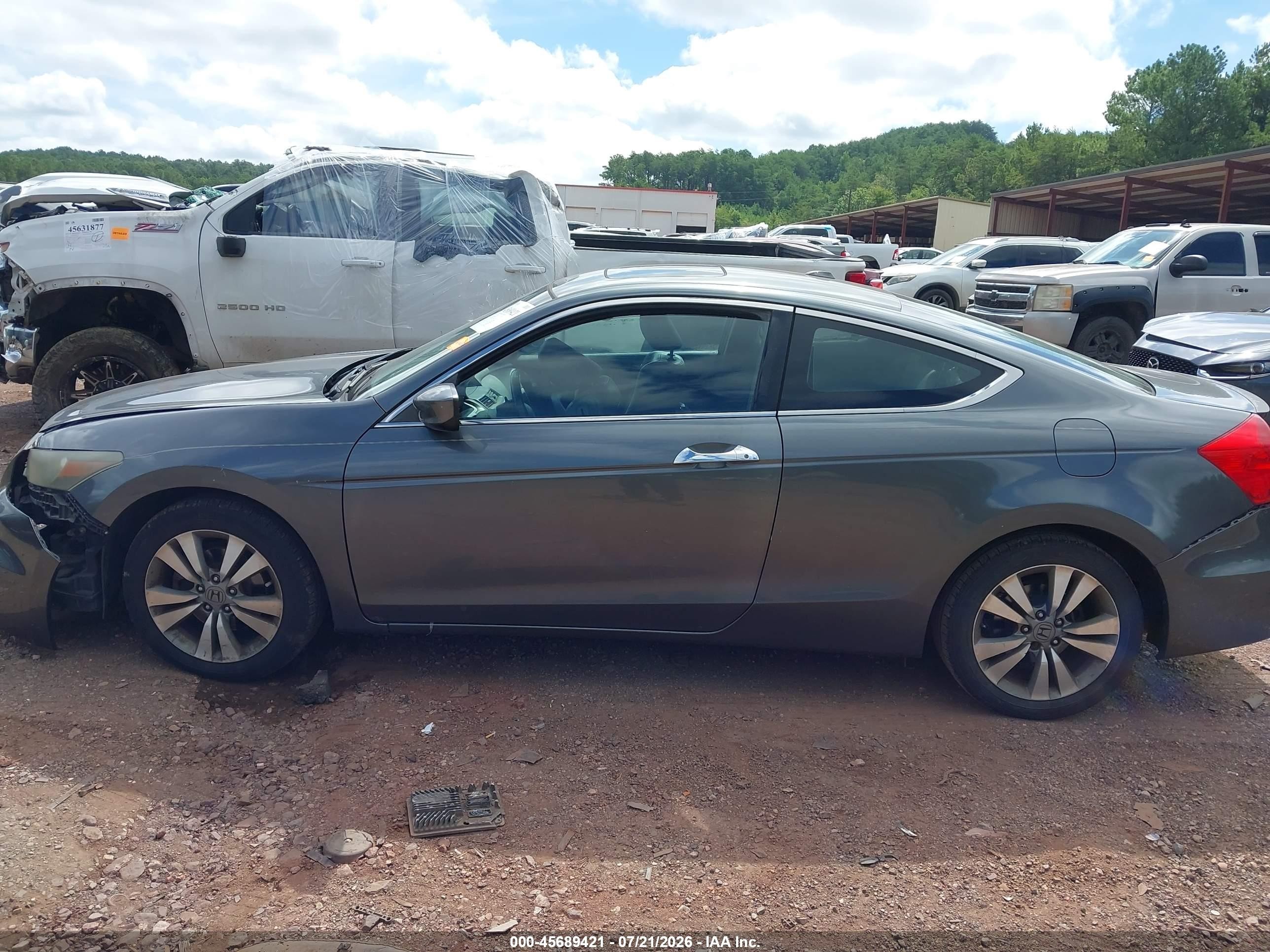 2012 Honda Accord 3.5 Ex-l Gray vin: 1HGCS2B89CA004084
