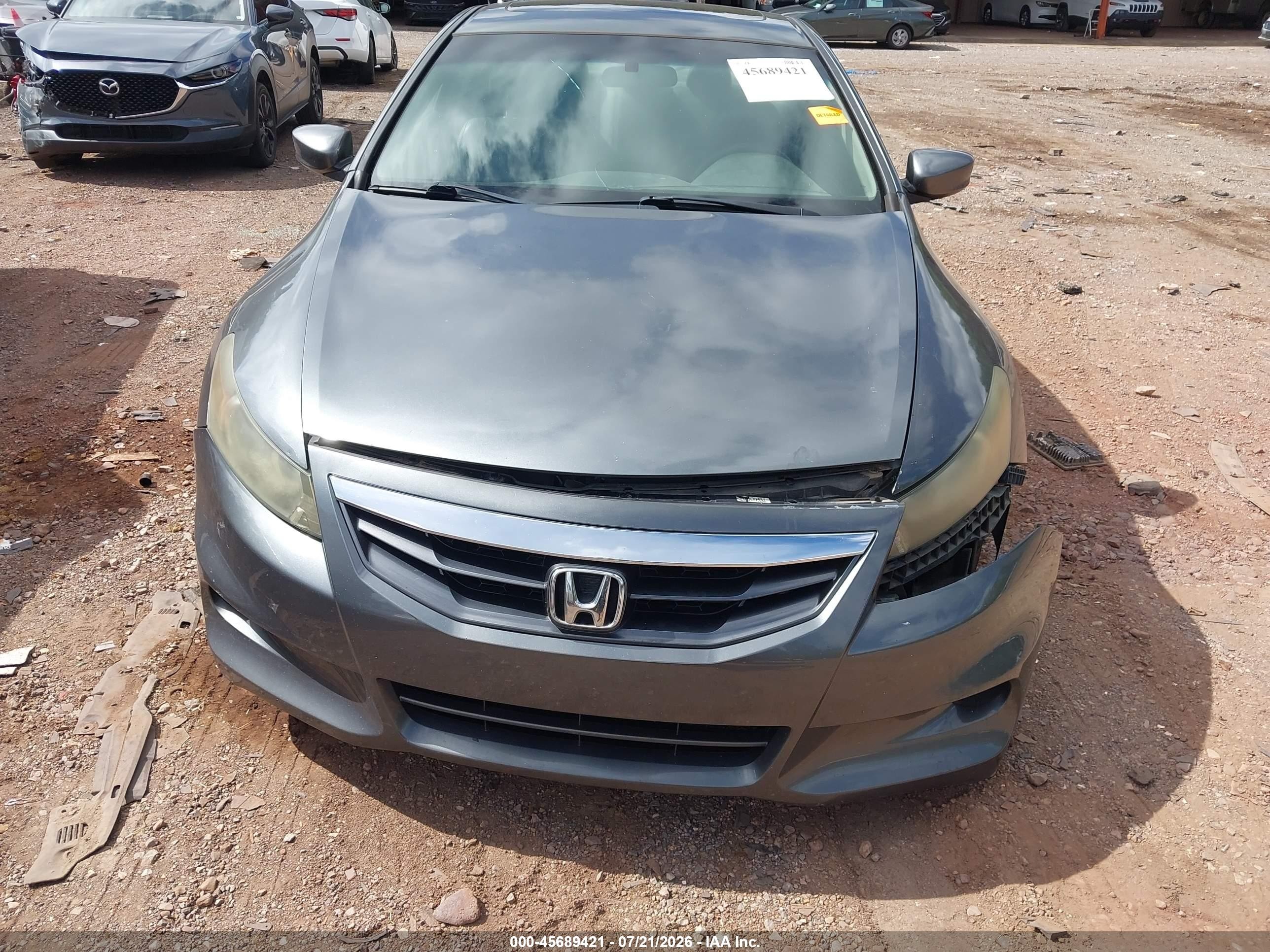 2012 Honda Accord 3.5 Ex-l Gray vin: 1HGCS2B89CA004084
