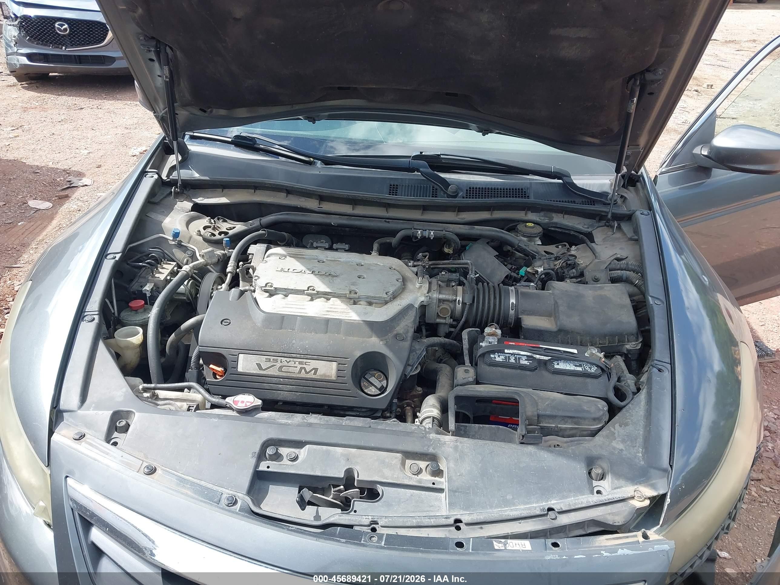 2012 Honda Accord 3.5 Ex-l Gray vin: 1HGCS2B89CA004084