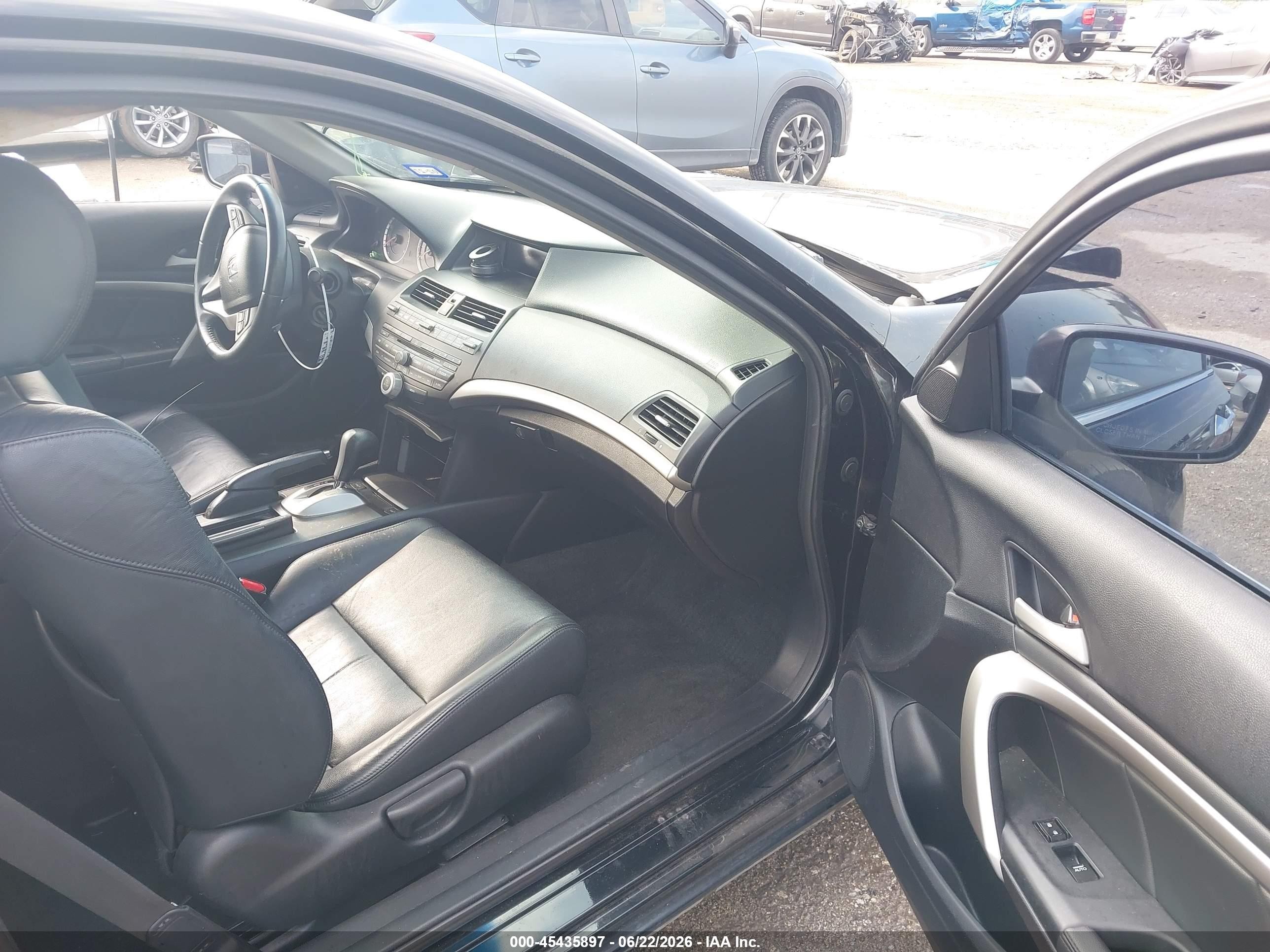 2012 Honda Accord 3.5 Ex-l Black vin: 1HGCS2B89CA005185