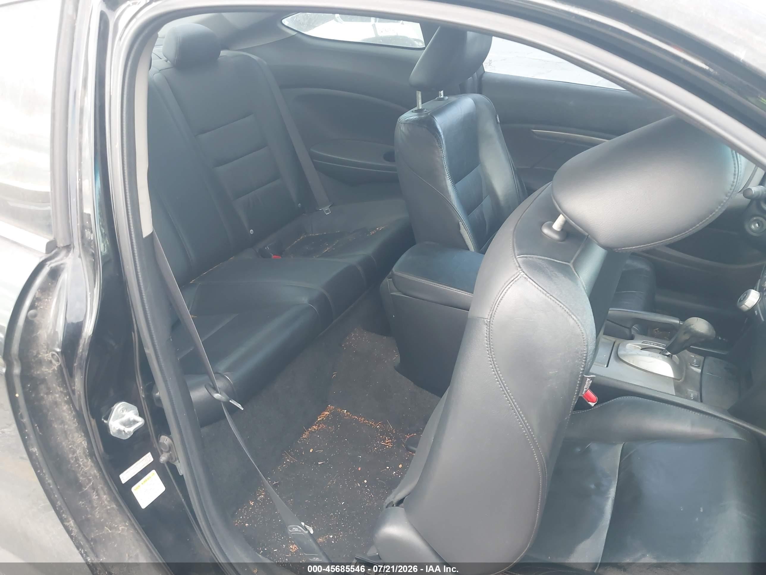 2010 Honda Accord 3.5 Ex-l Black vin: 1HGCS2B8XAA000445