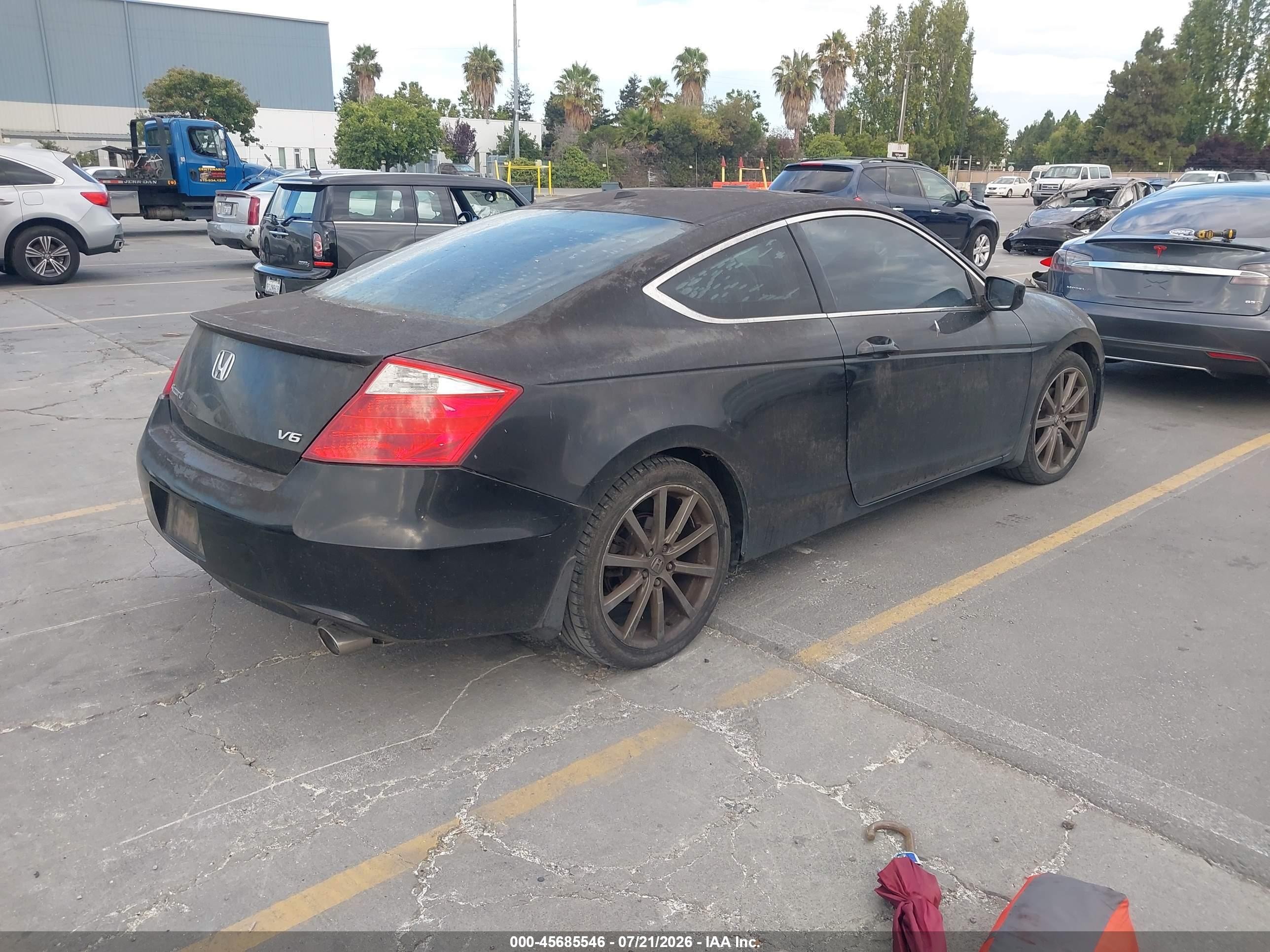2010 Honda Accord 3.5 Ex-l Black vin: 1HGCS2B8XAA000445