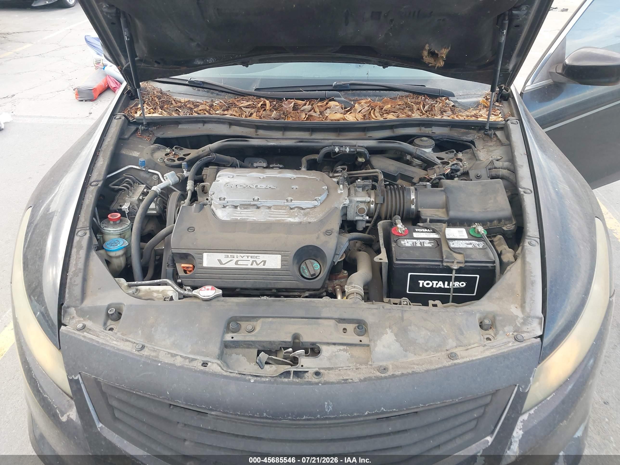 2010 Honda Accord 3.5 Ex-l Black vin: 1HGCS2B8XAA000445