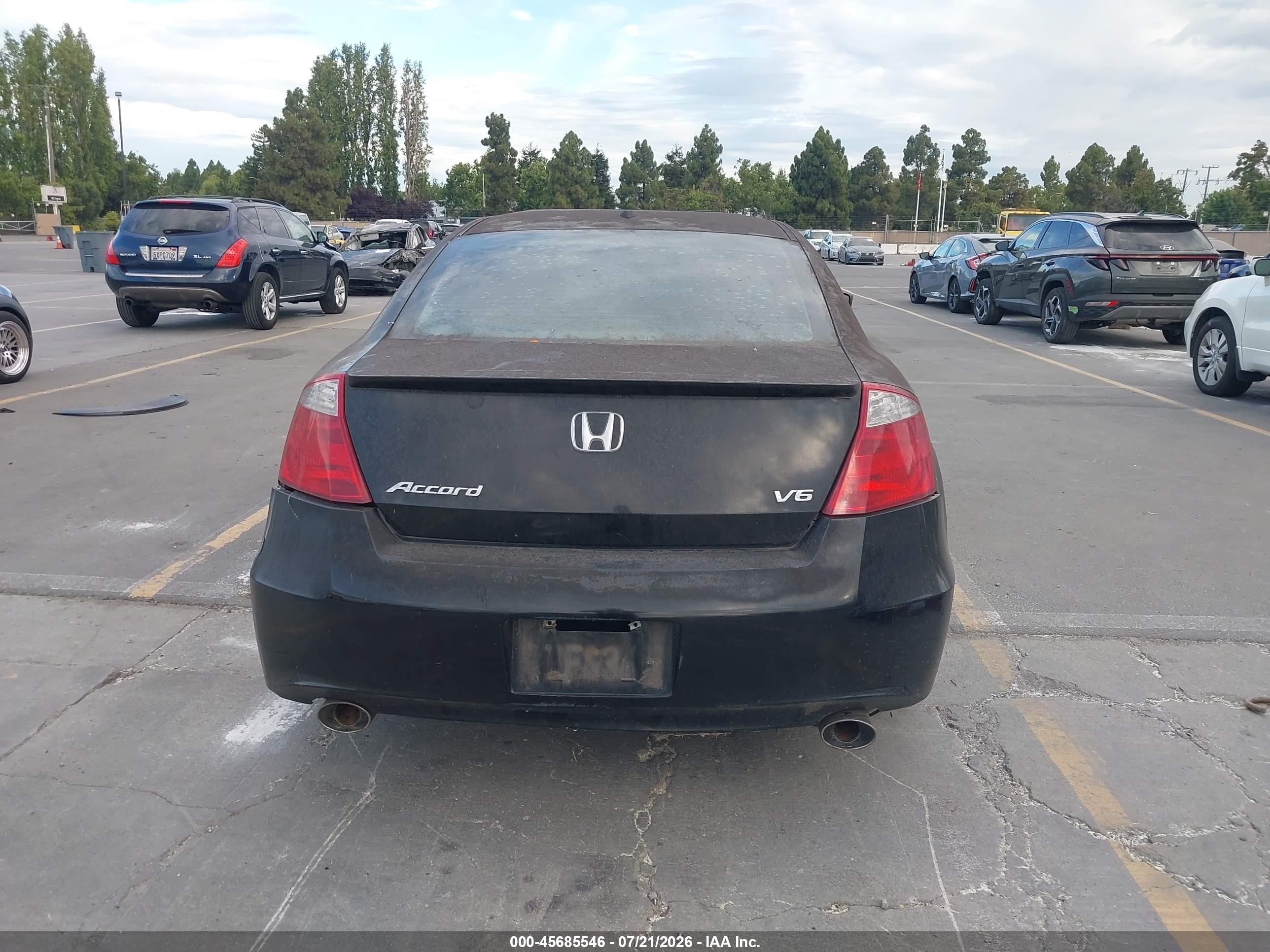 2010 Honda Accord 3.5 Ex-l Black vin: 1HGCS2B8XAA000445