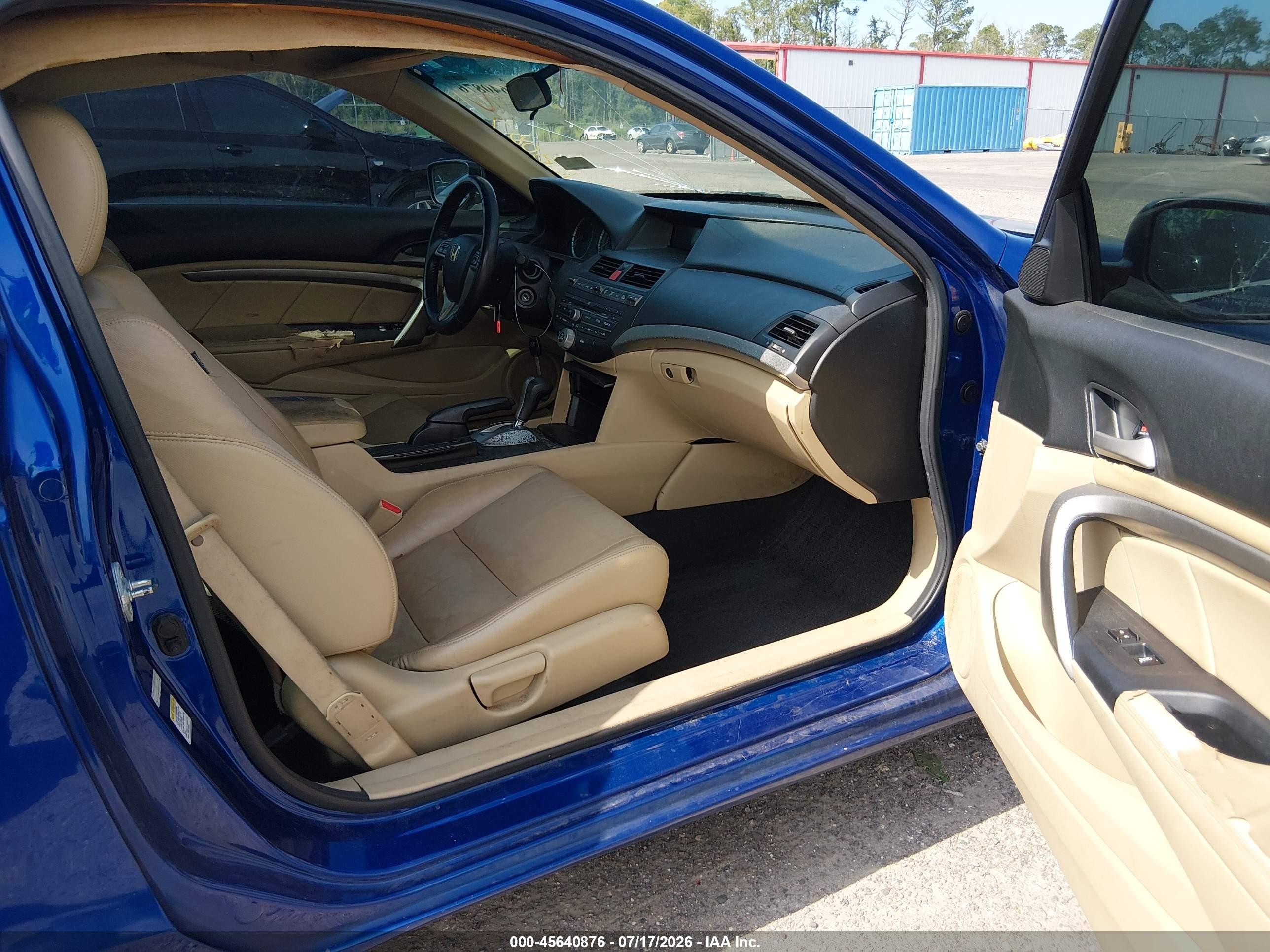 2010 Honda Accord 3.5 Ex-l Blue vin: 1HGCS2B8XAA000543