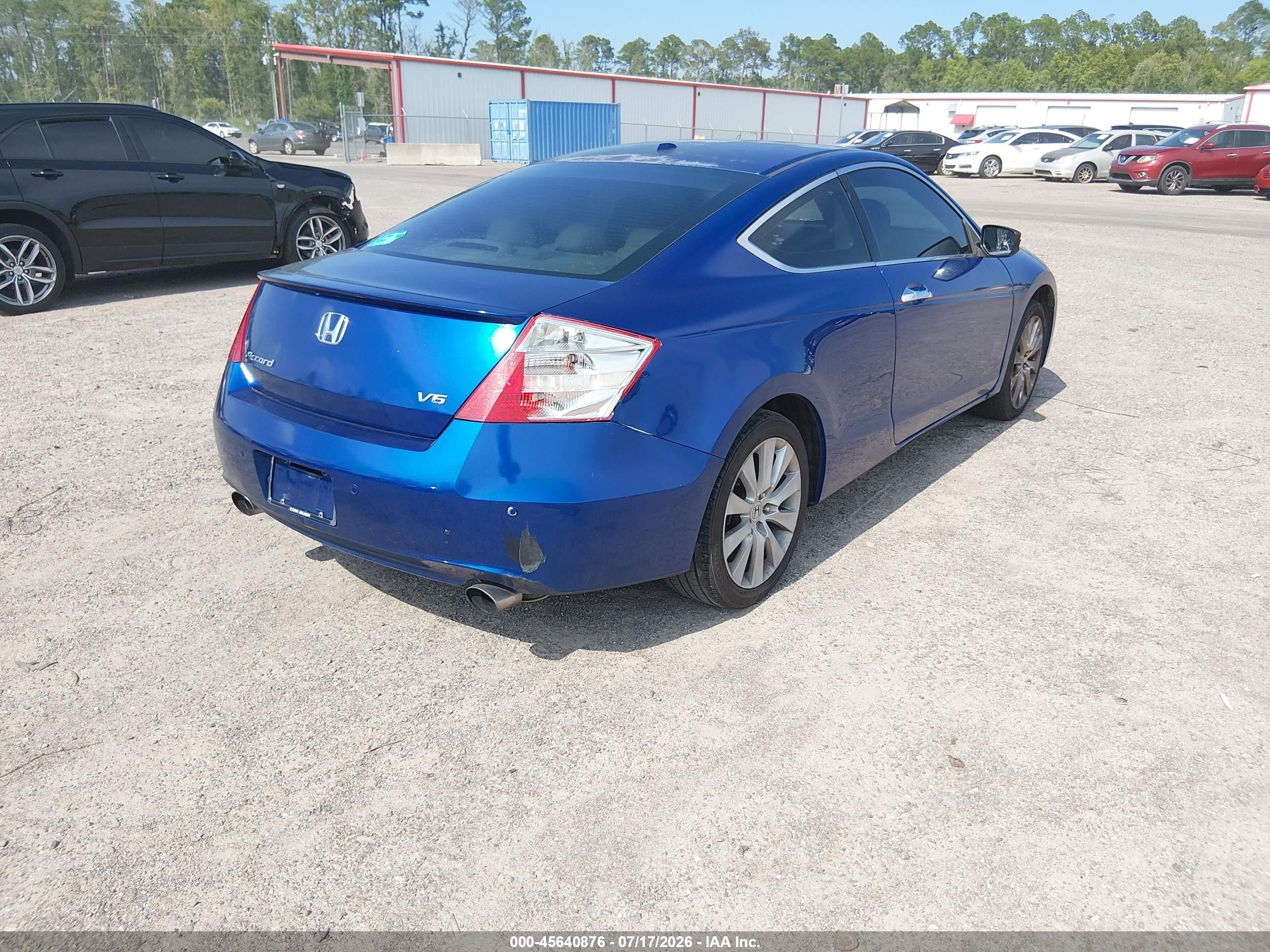 2010 Honda Accord 3.5 Ex-l Blue vin: 1HGCS2B8XAA000543