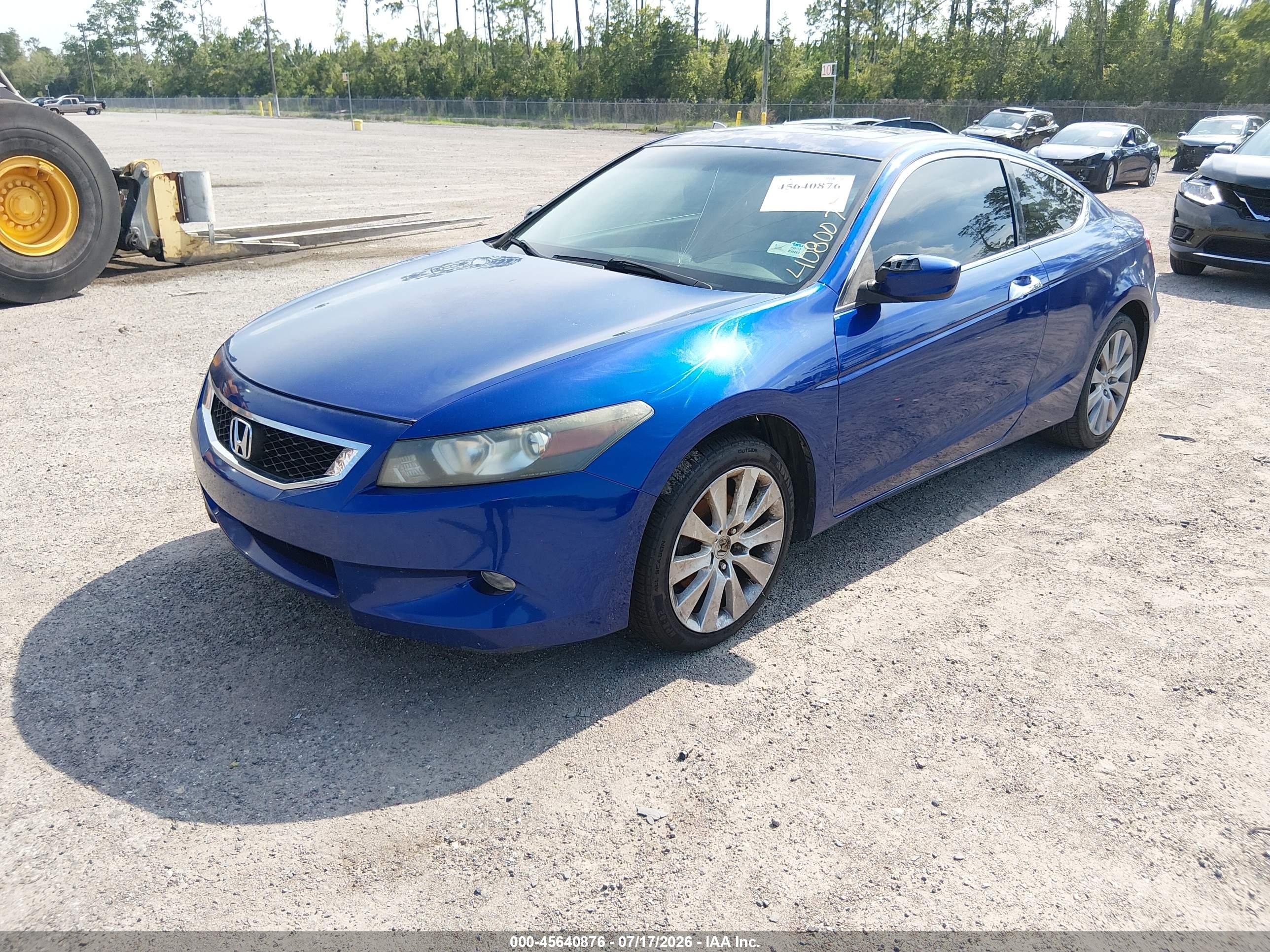 2010 Honda Accord 3.5 Ex-l Blue vin: 1HGCS2B8XAA000543
