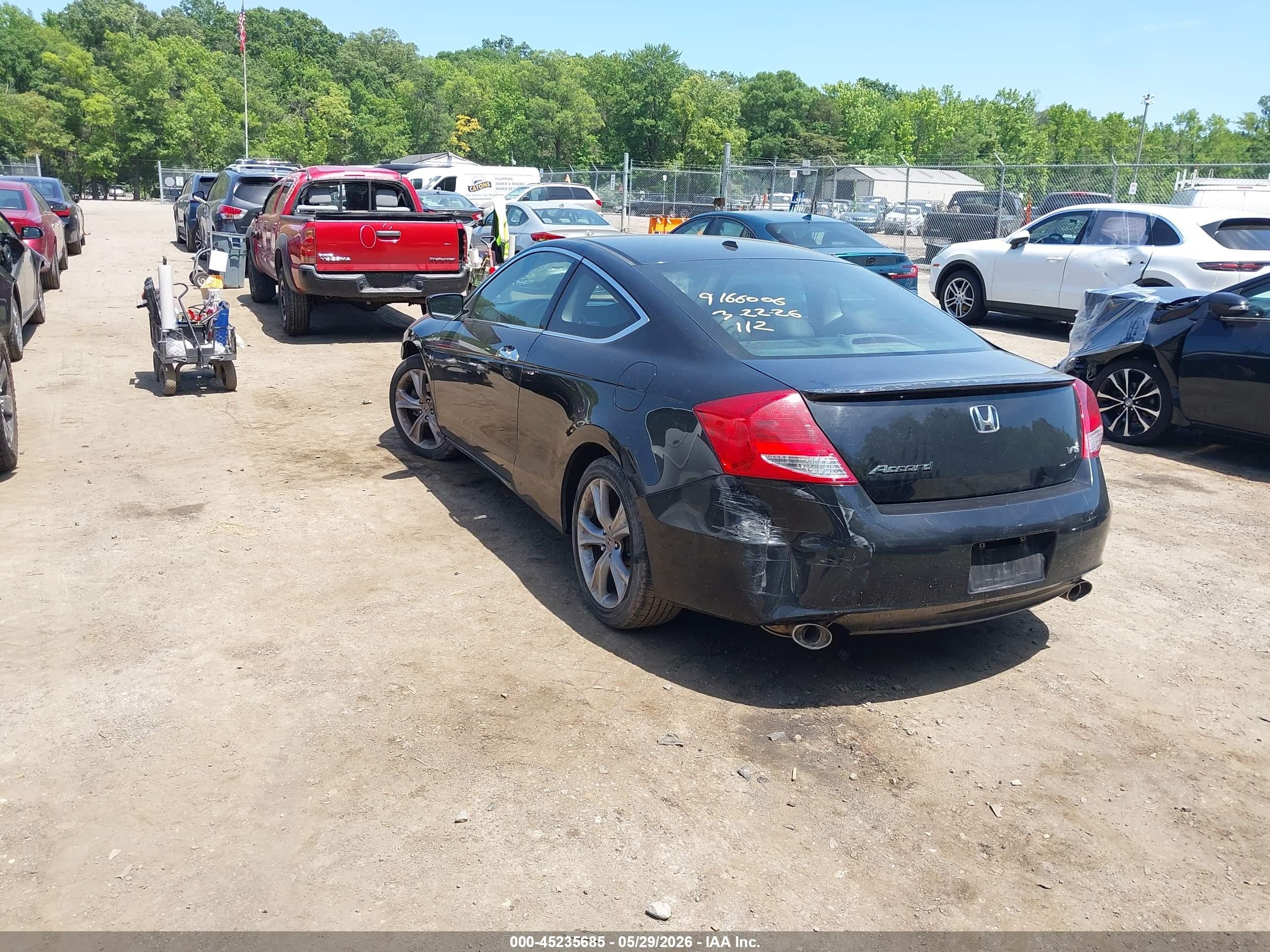 2012 Honda Accord 3.5 Ex-l Black vin: 1HGCS2B8XCA002473