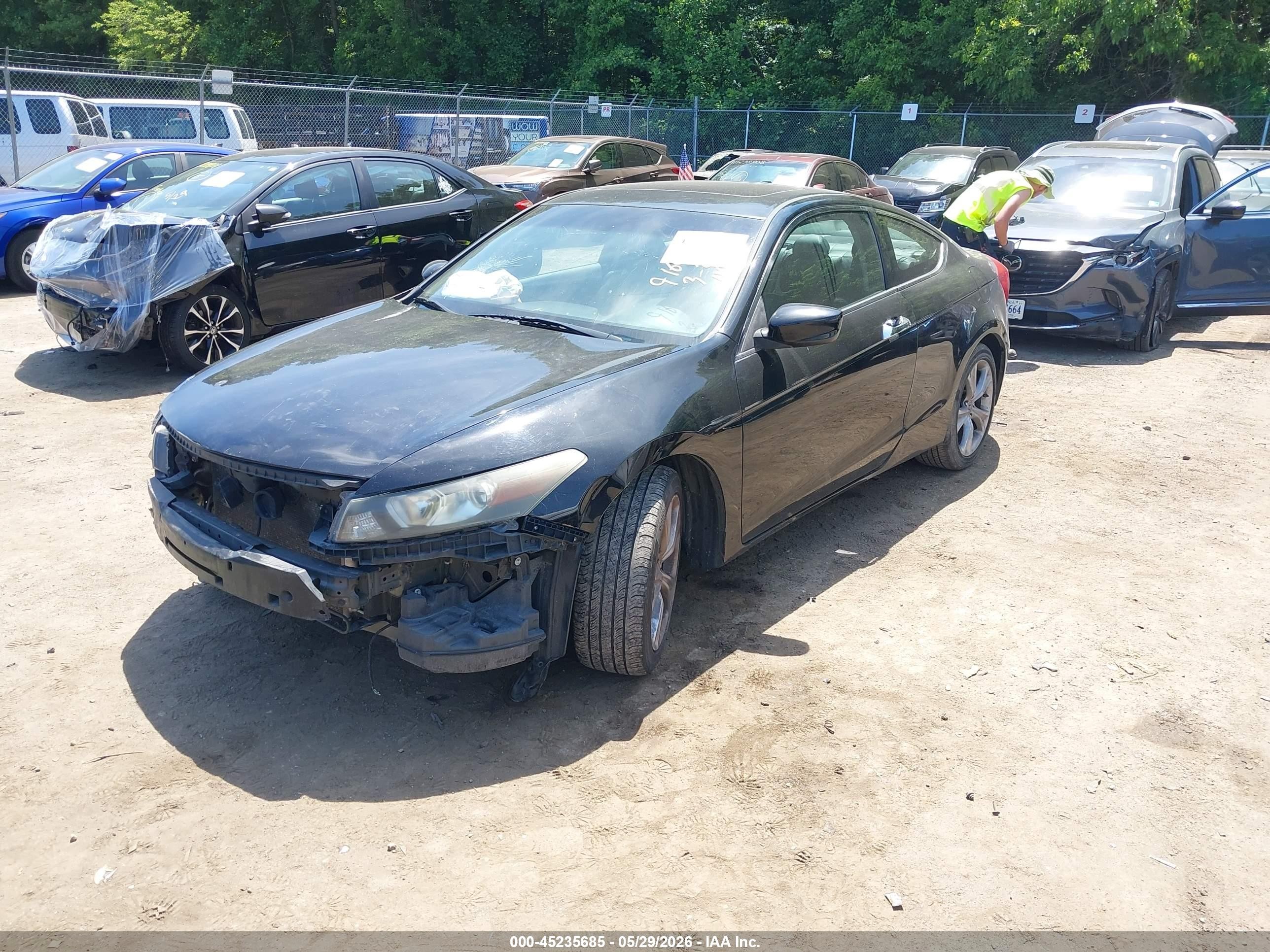 2012 Honda Accord 3.5 Ex-l Black vin: 1HGCS2B8XCA002473
